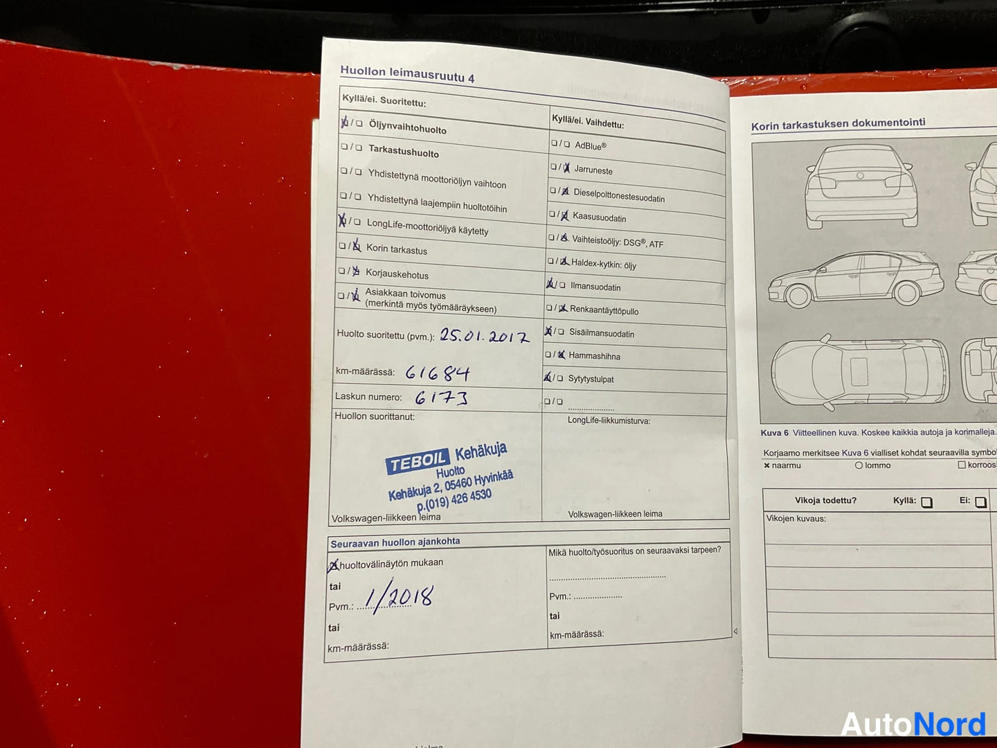 Punainen Volkswagen Up! 2015, asiakirja, kuva 18