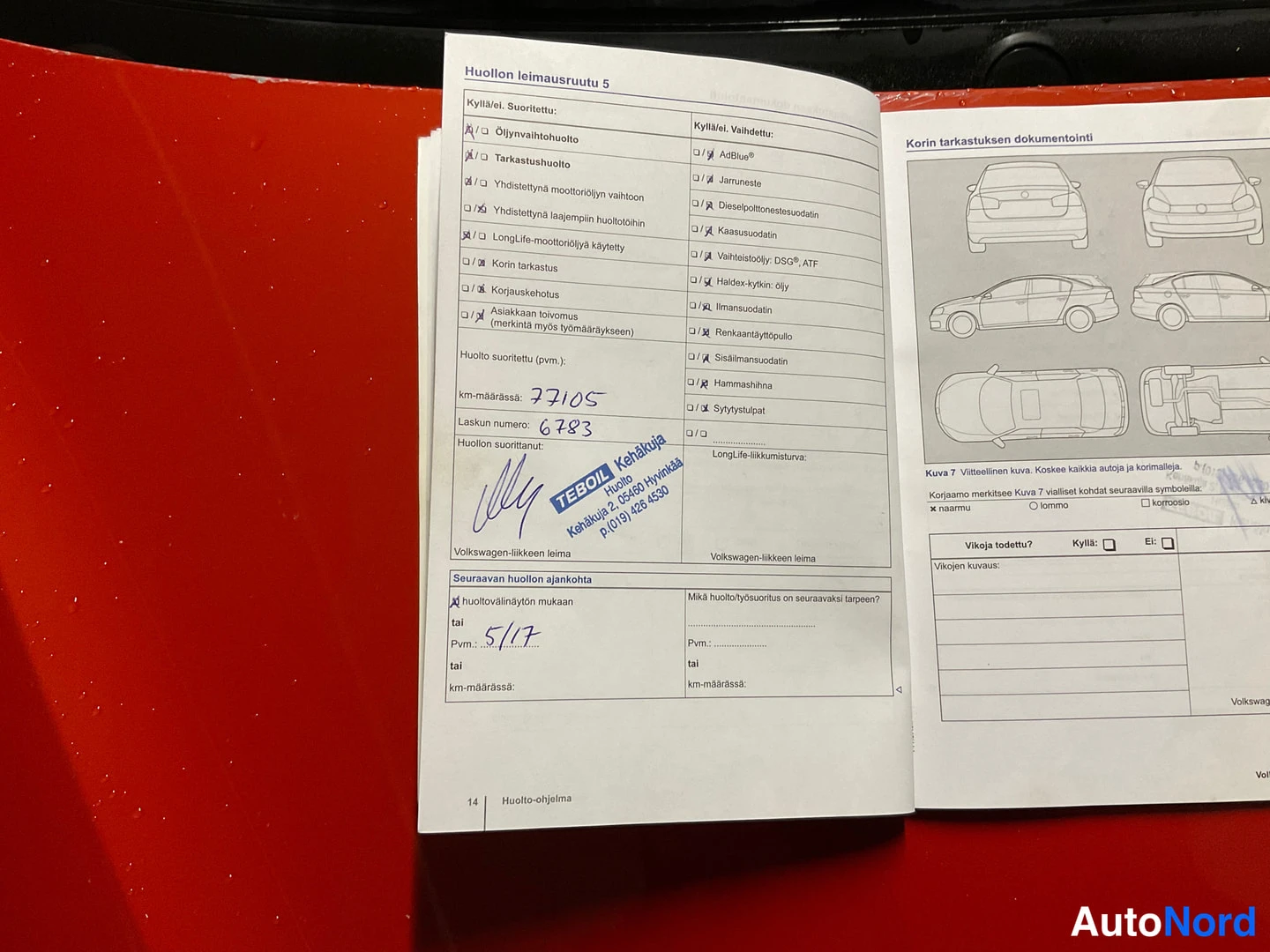 Punainen Volkswagen Up! 2015, asiakirja, kuva 19