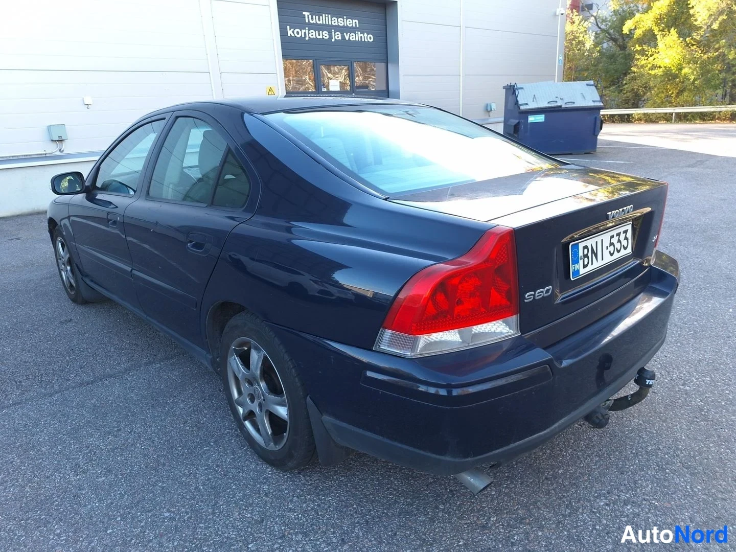 Sininen Volvo S60 2007, takaviisto, kuva 10