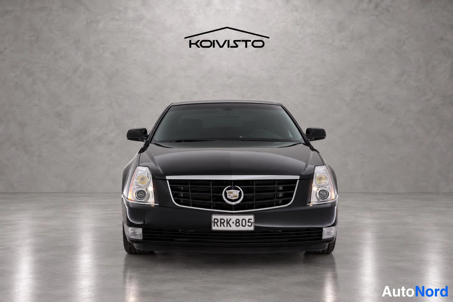 Musta Cadillac DTS 2005, edestä, kuva 5