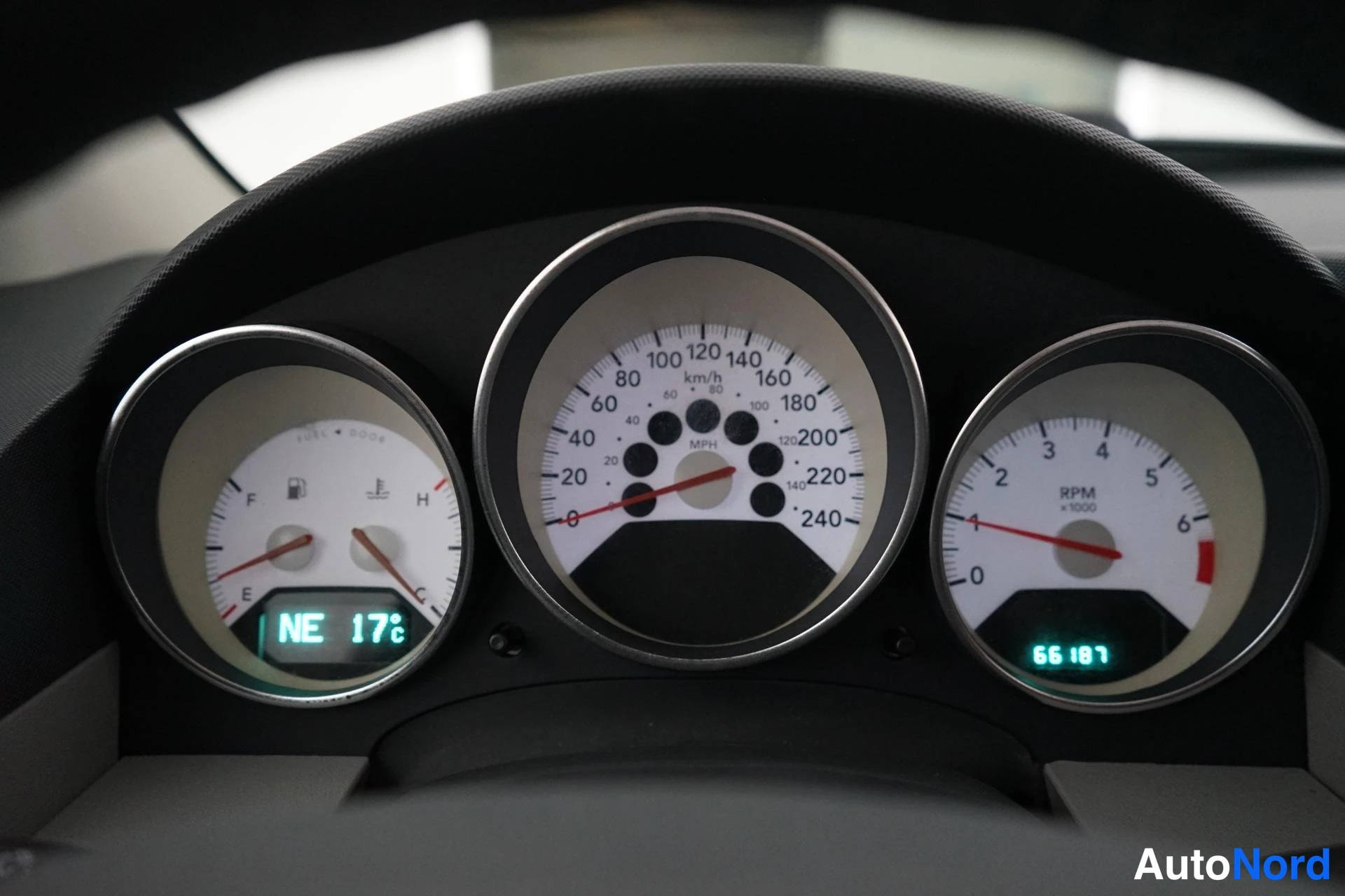 Musta Dodge Caliber 2007, yksityiskohta, kuva 13