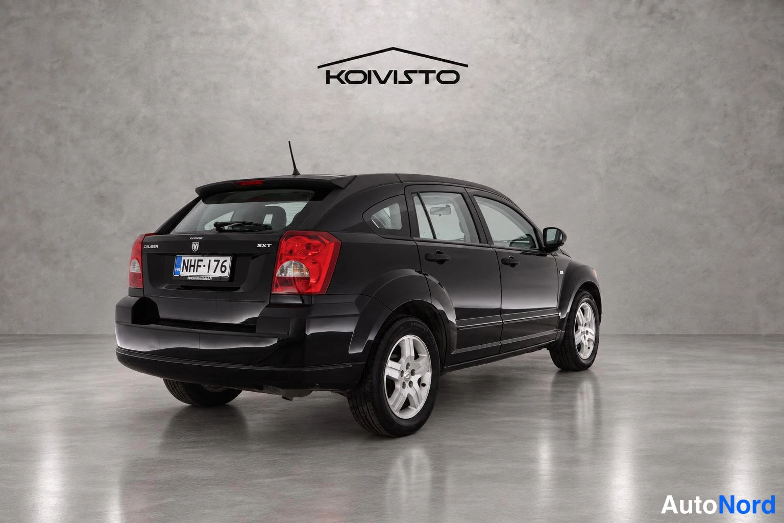 Musta Dodge Caliber 2007, takaviisto, kuva 6