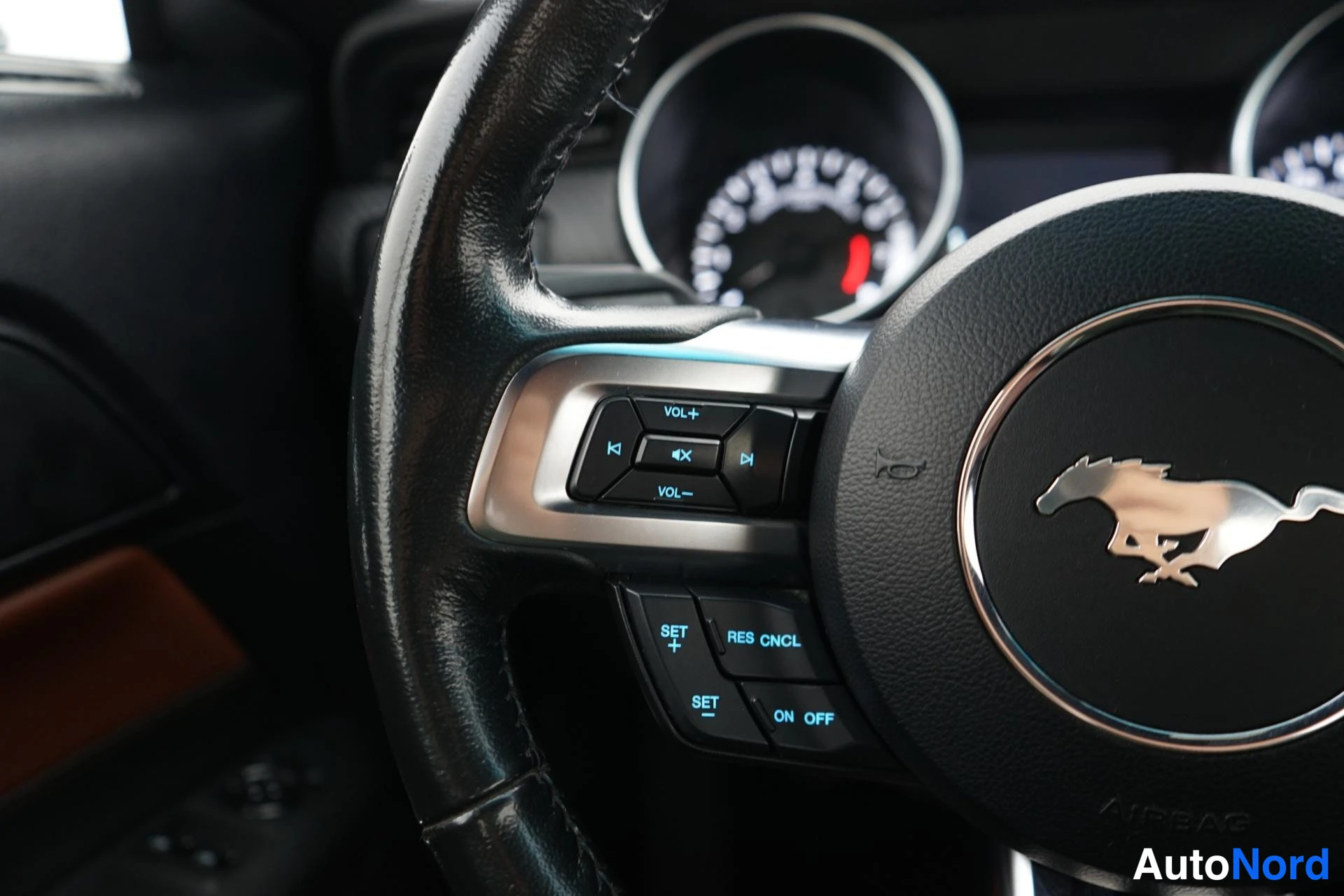 Valkoinen Ford Mustang 2019, yksityiskohta, kuva 19
