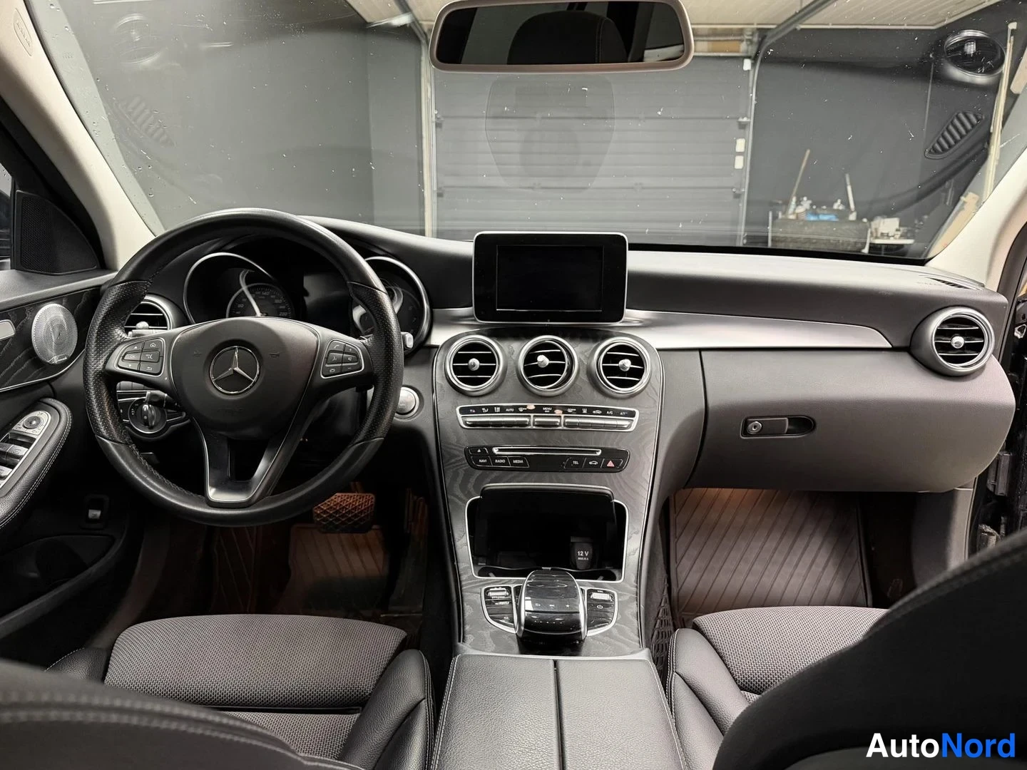 Black Mercedes-Benz C 350 e 2017, cockpit, photo 8