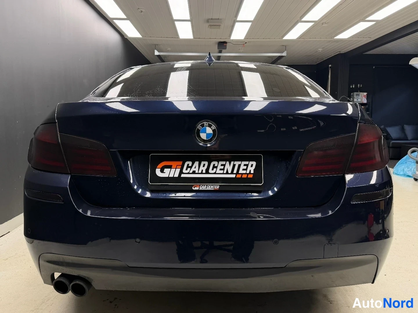 Sininen BMW 530d xDrive 2011, takaa, kuva 6