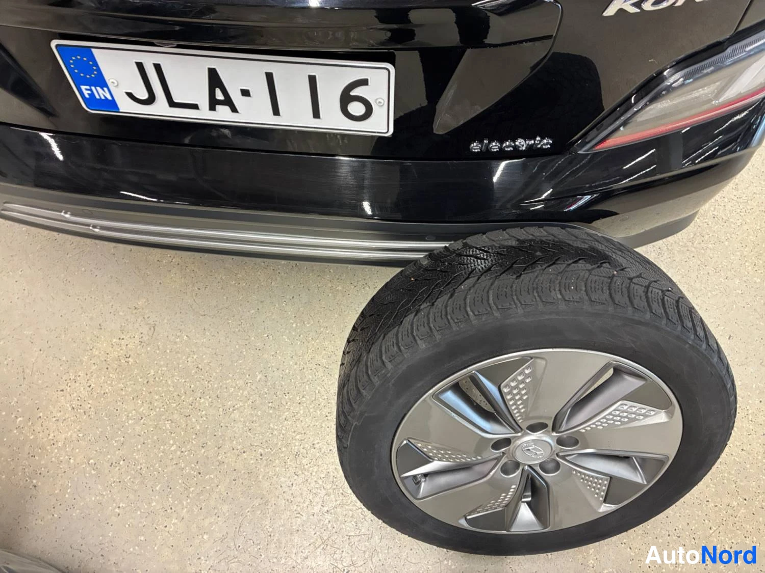 Musta Hyundai Kona electric 2021, yksityiskohta, kuva 18