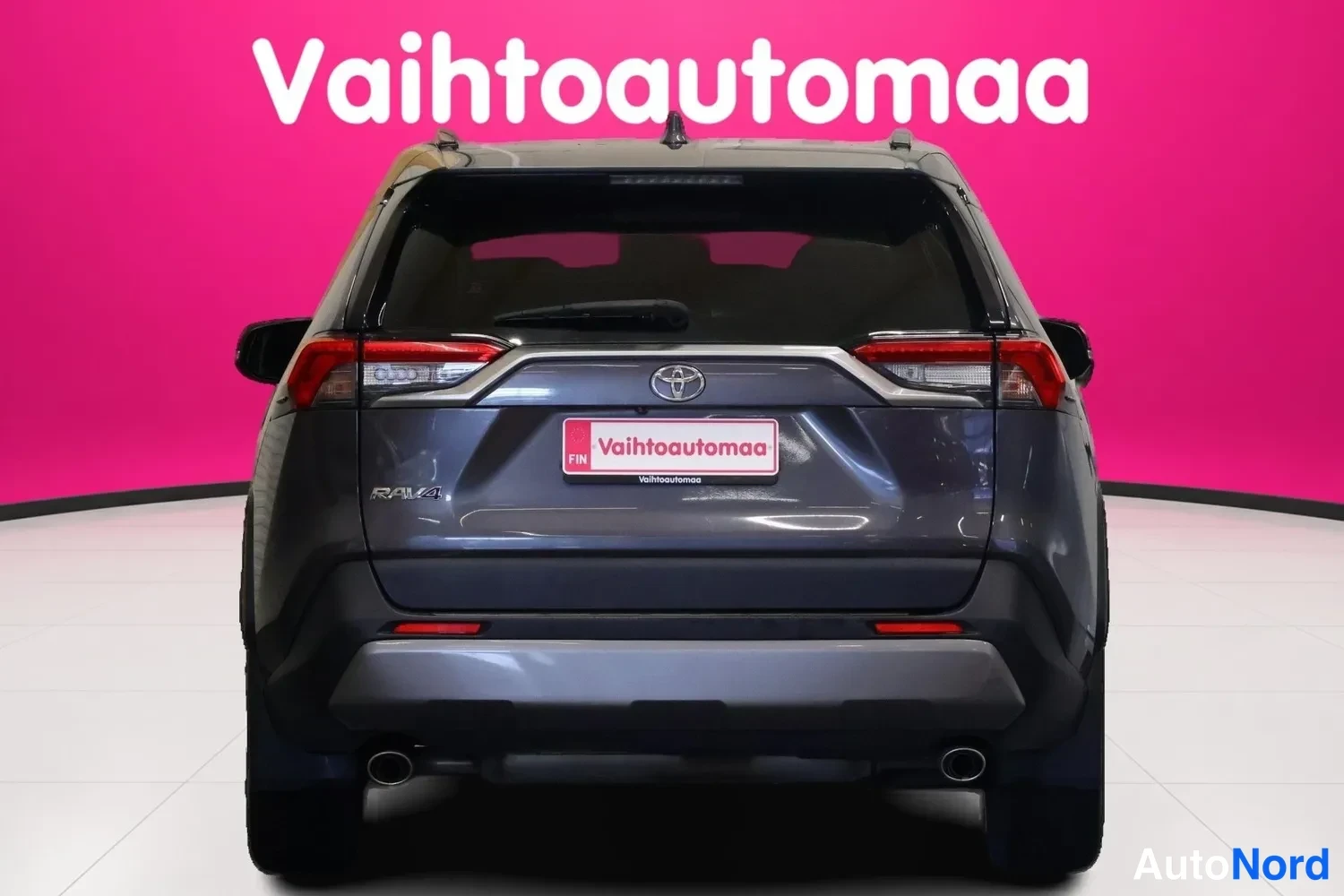 Harmaa Toyota RAV4 2019, takaa, kuva 8