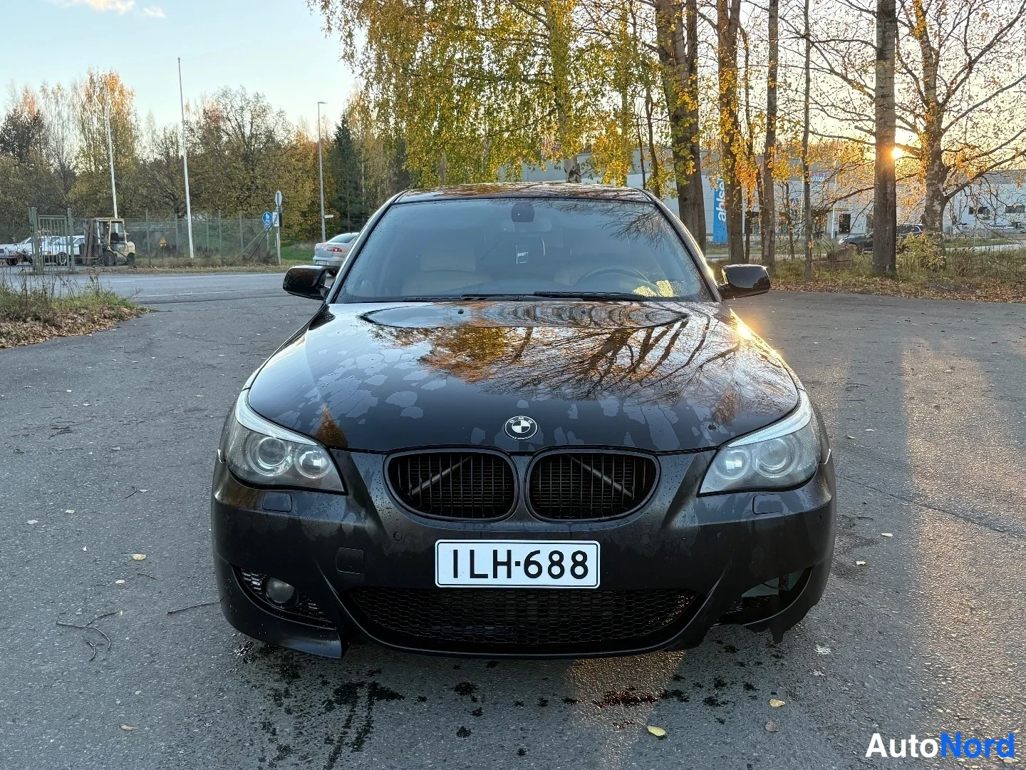 Black BMW 535d 2006, front, photo 3