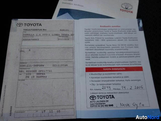 Hopea Toyota COROLLA 2005, asiakirja, kuva 37