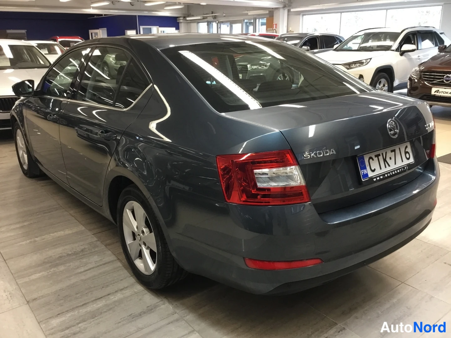 Harmaa Skoda Octavia 2015, takaviisto, kuva 5