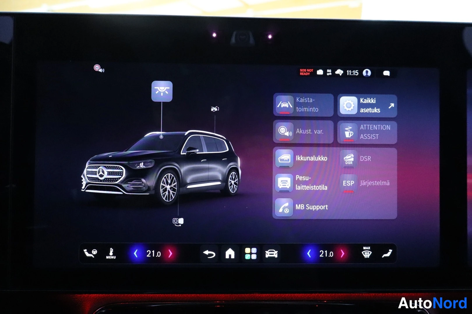 Musta Mercedes-Benz GLB 2026, yksityiskohta, kuva 22