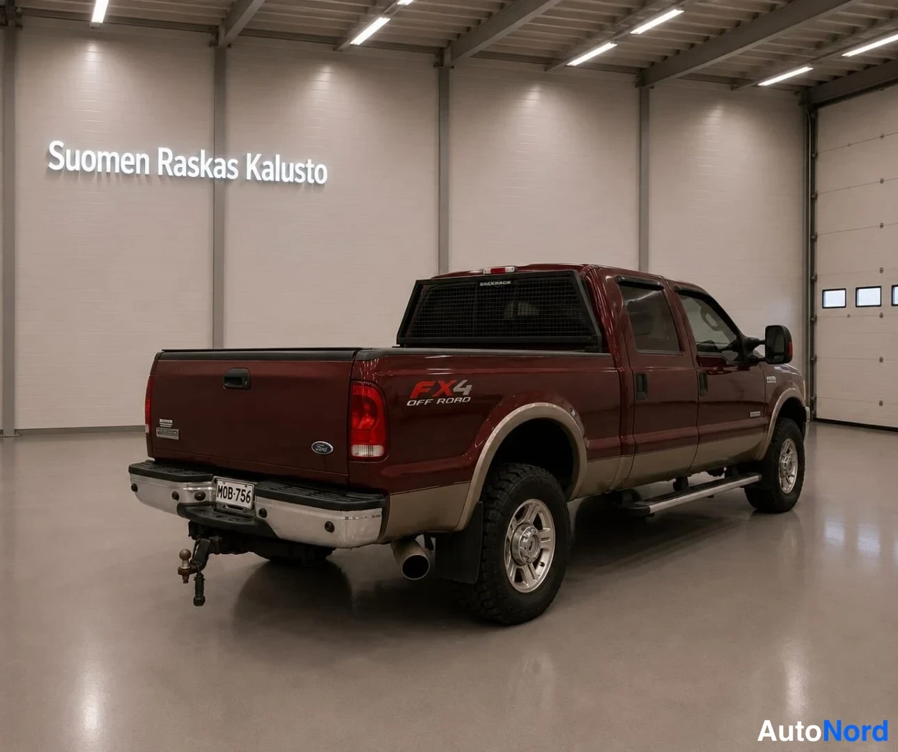 Punainen Ford F350 2005, takaviisto, kuva 8