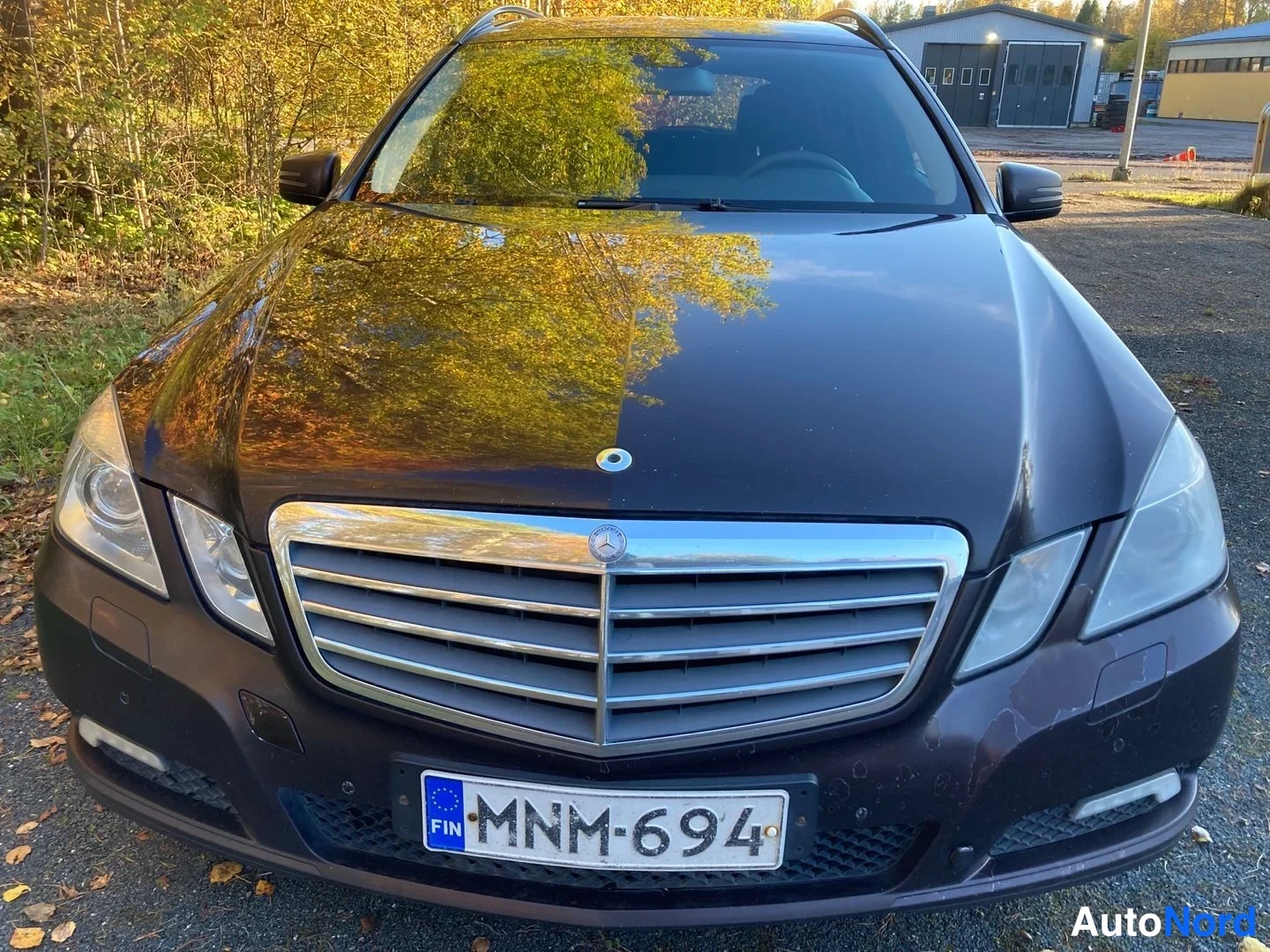 Violetti Mercedes-Benz E 220 CDI 2010, edestä, kuva 3