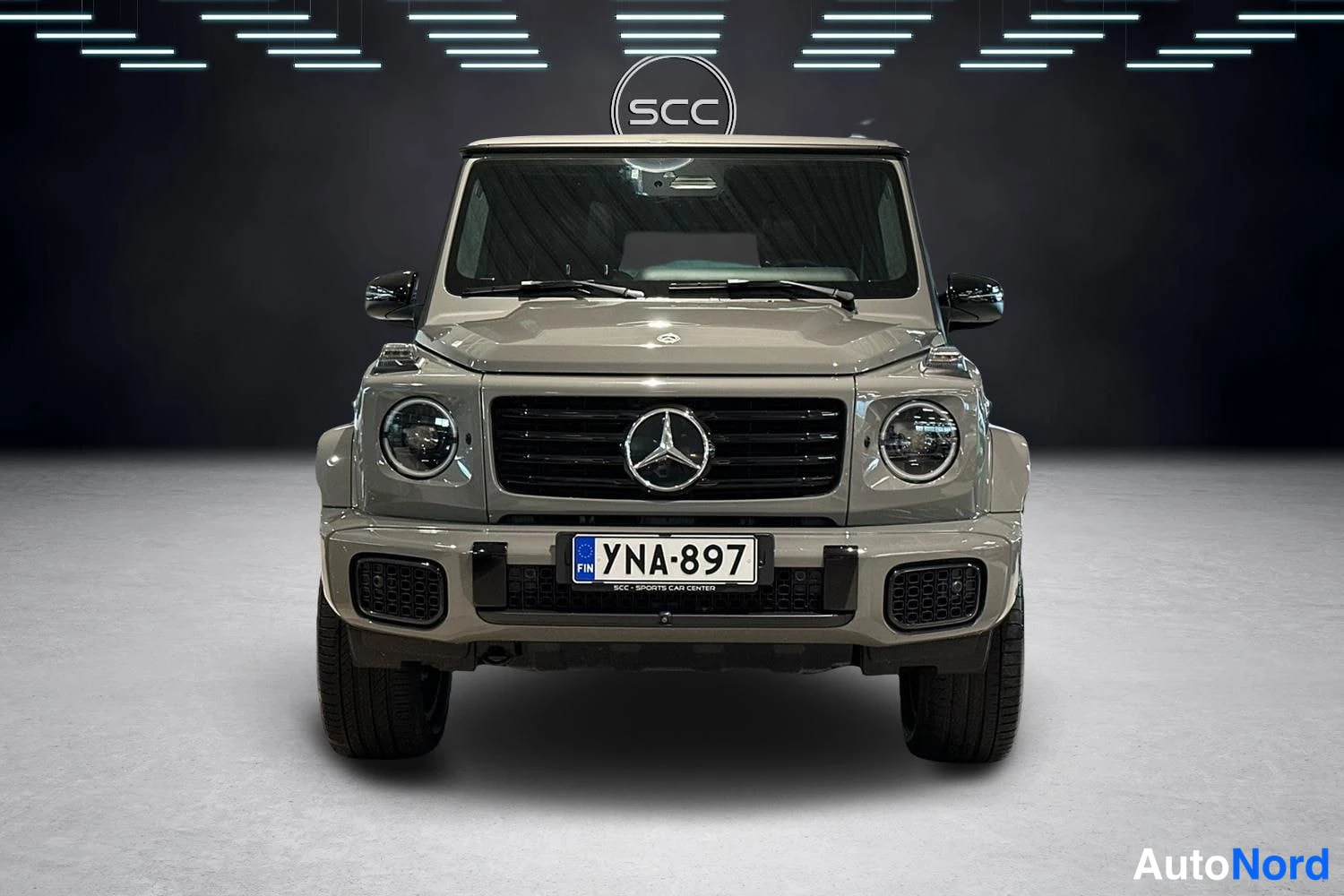 Silver Mercedes-Benz G 580 4MATIC 2025, front, photo 2