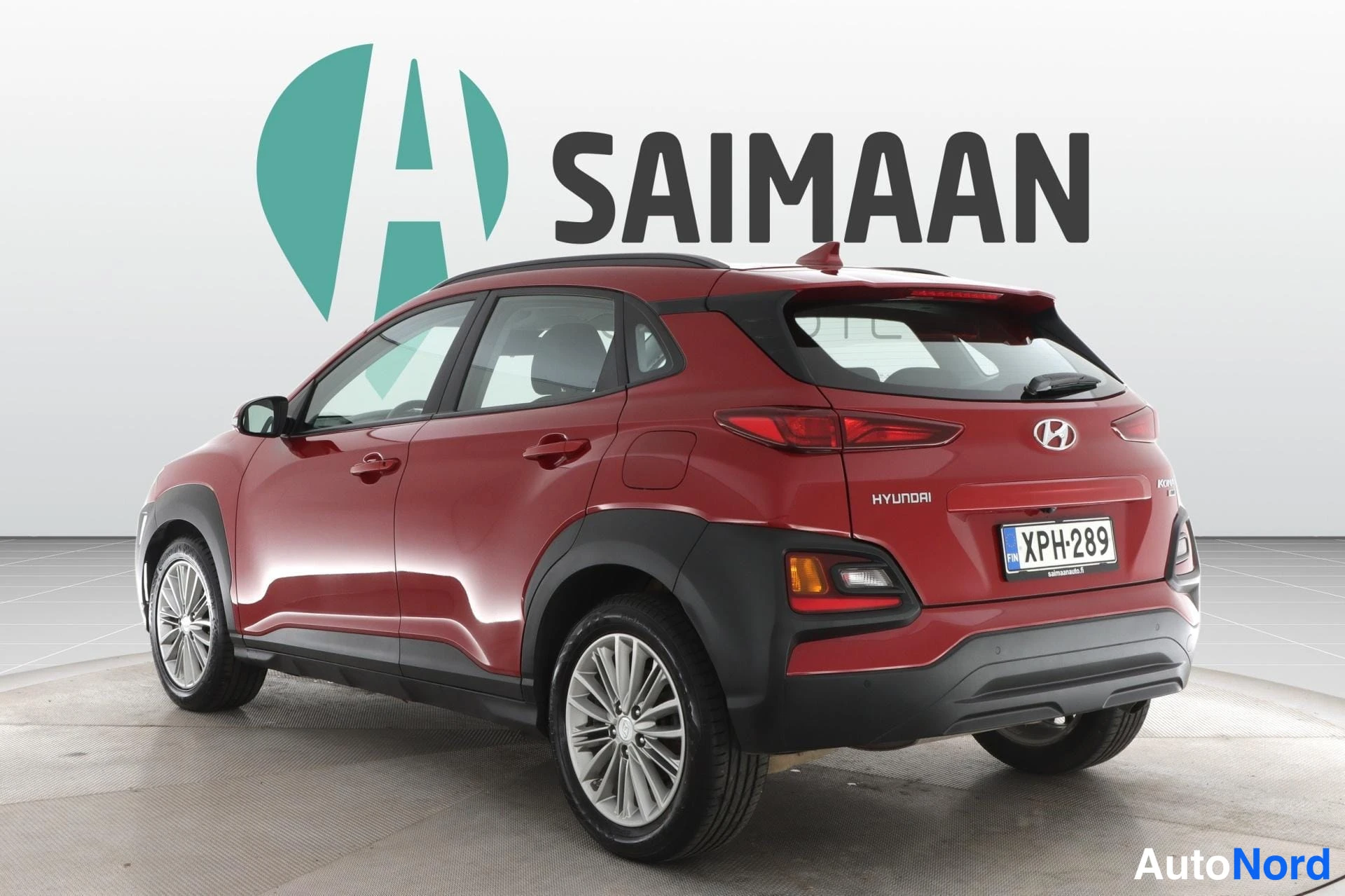Punainen Hyundai Kona 2021, takaviisto, kuva 6