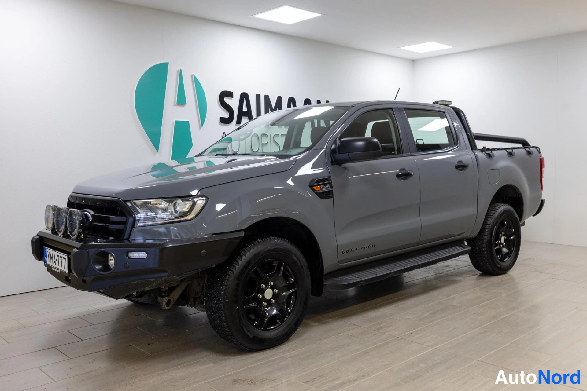 Harmaa Ford Ranger 2023, etuviisto, keula vasemmalle, kuva 2