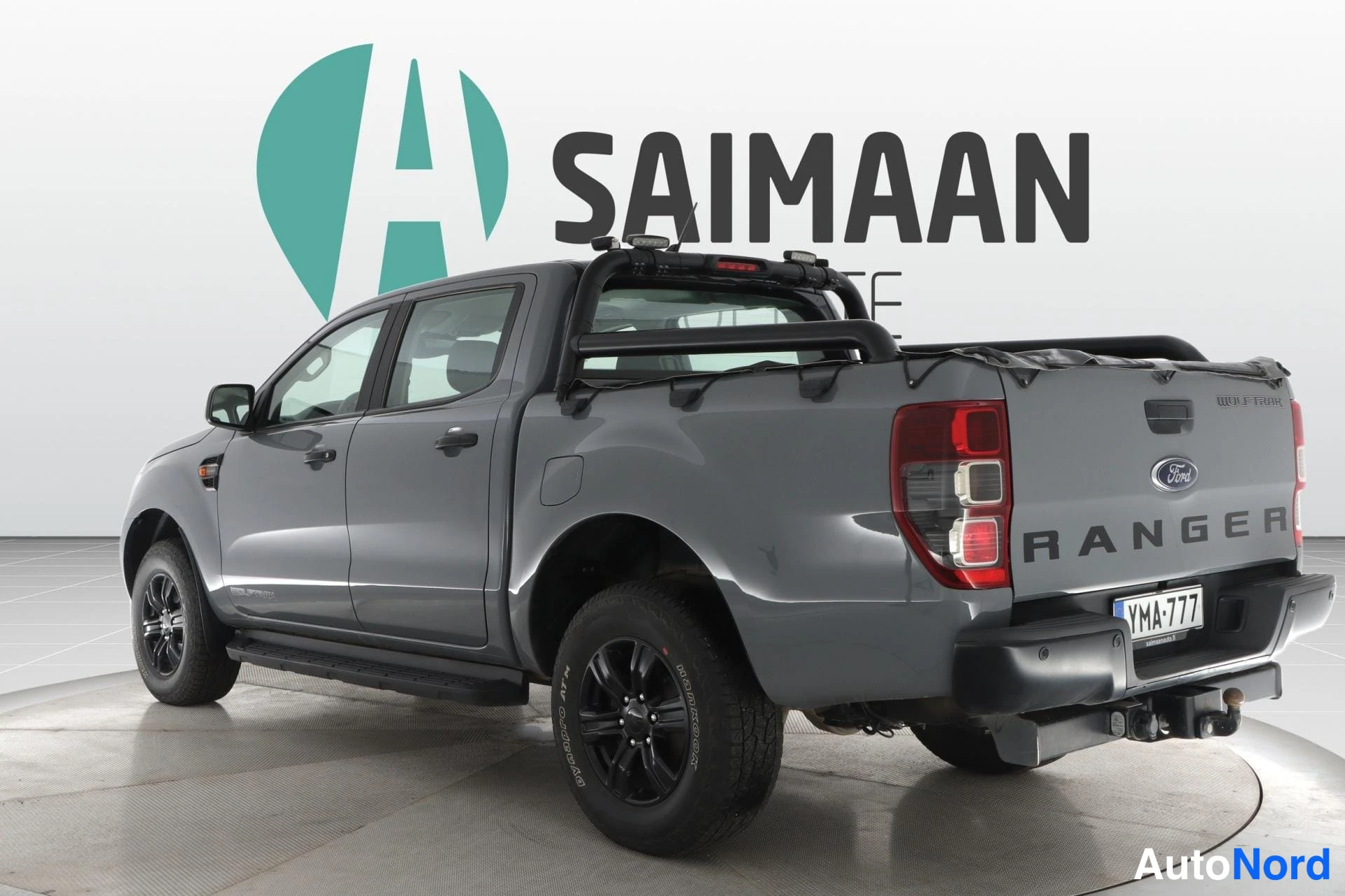 Harmaa Ford Ranger 2023, takaviisto, kuva 7