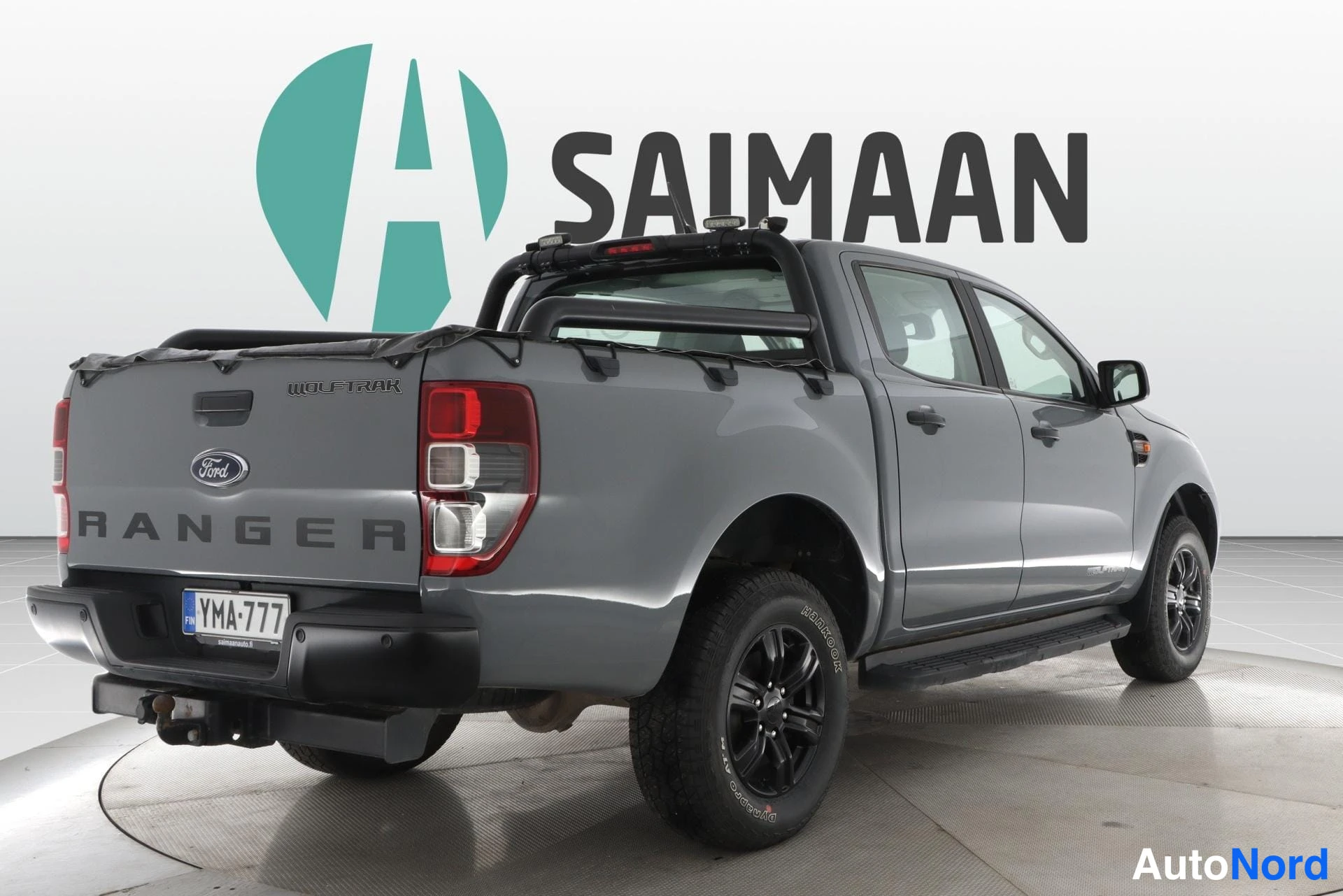 Harmaa Ford Ranger 2023, takaviisto, kuva 8