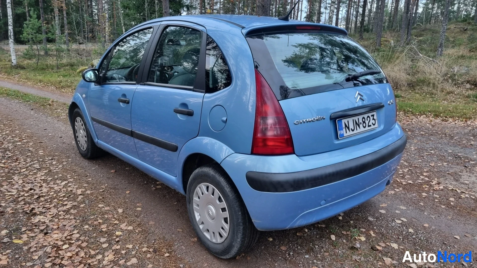 Sininen Citroen C3 2003, takaviisto, kuva 5