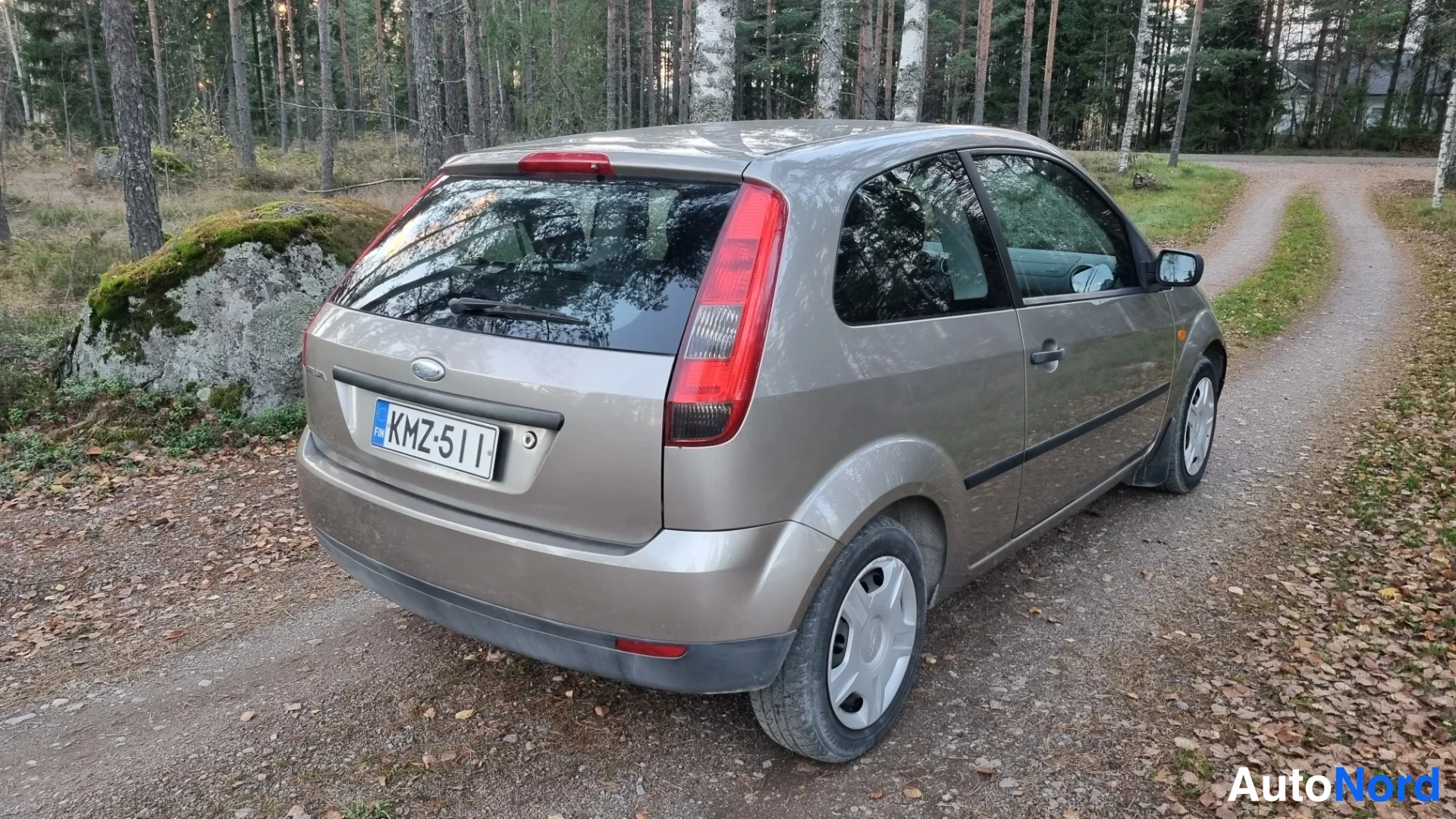 Harmaa Ford Fiesta 2004, takaviisto, kuva 7