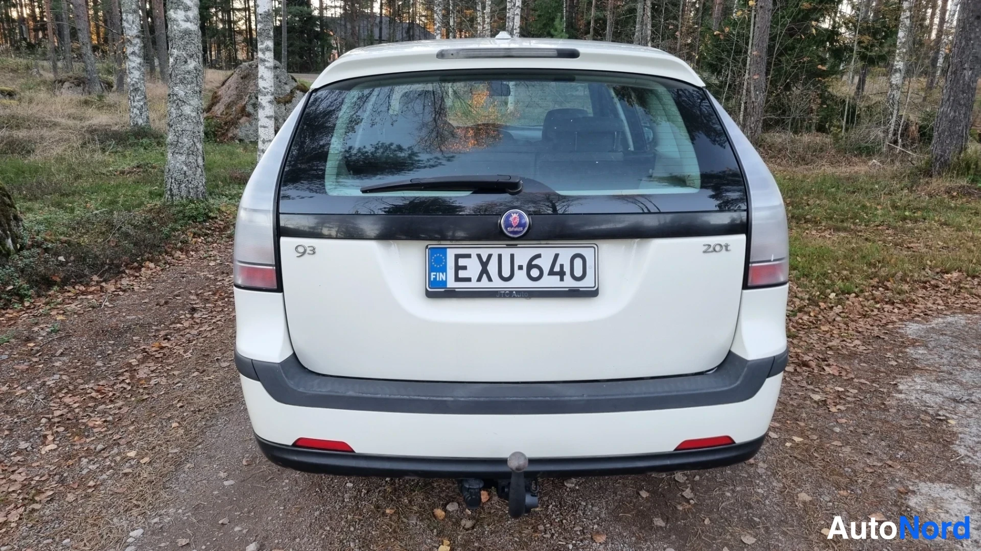 Valkoinen Saab 9-3 2006, takaa, kuva 8