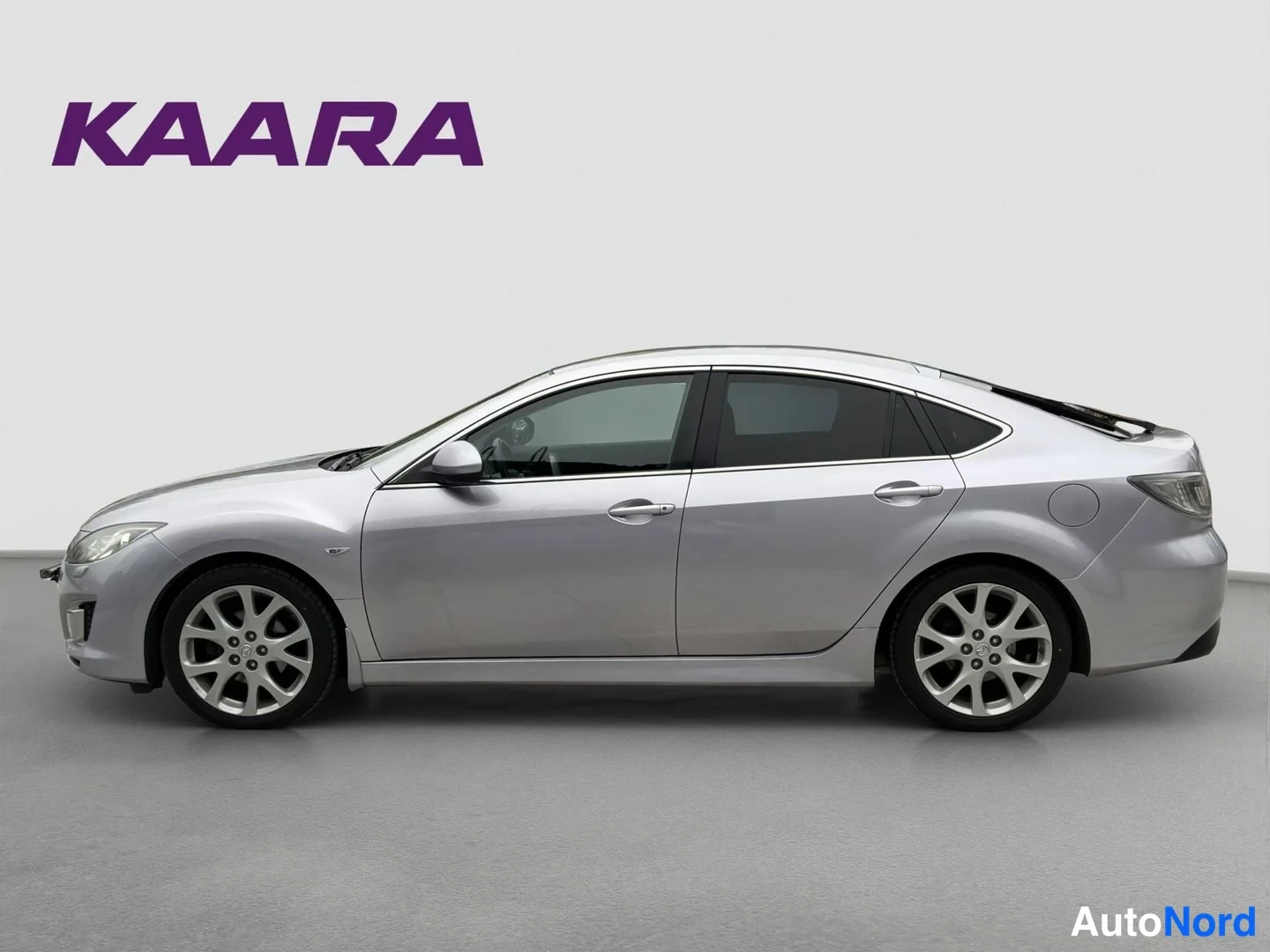 Harmaa Mazda 6 2008, etuviisto, keula vasemmalle, kuva 2