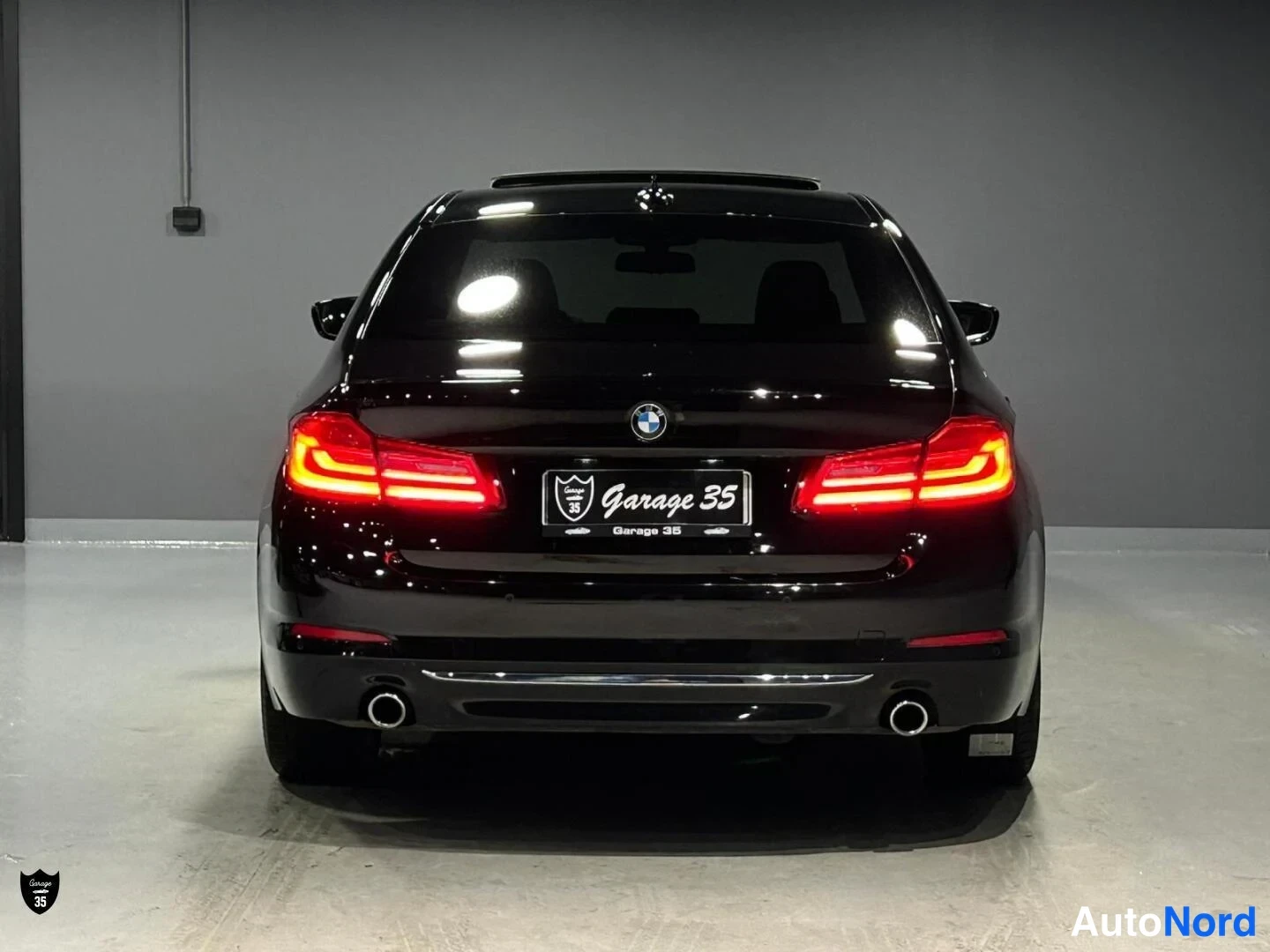 Musta BMW 530d xDrive 2017, takaa, kuva 10