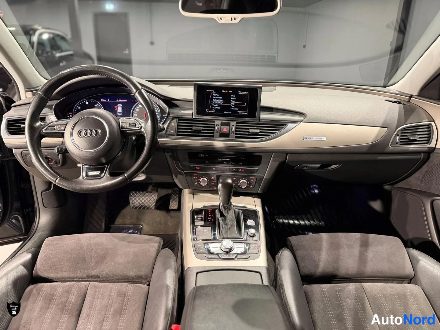 Sininen Audi A6 Allroad 2015, ohjaamo, kuva 12