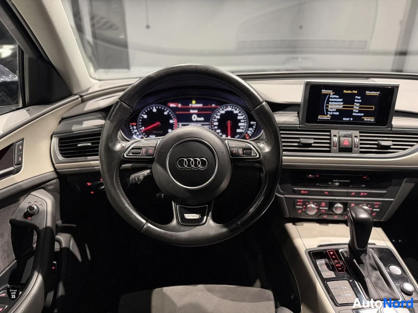 Sininen Audi A6 Allroad 2015, ohjaamo, kuva 14