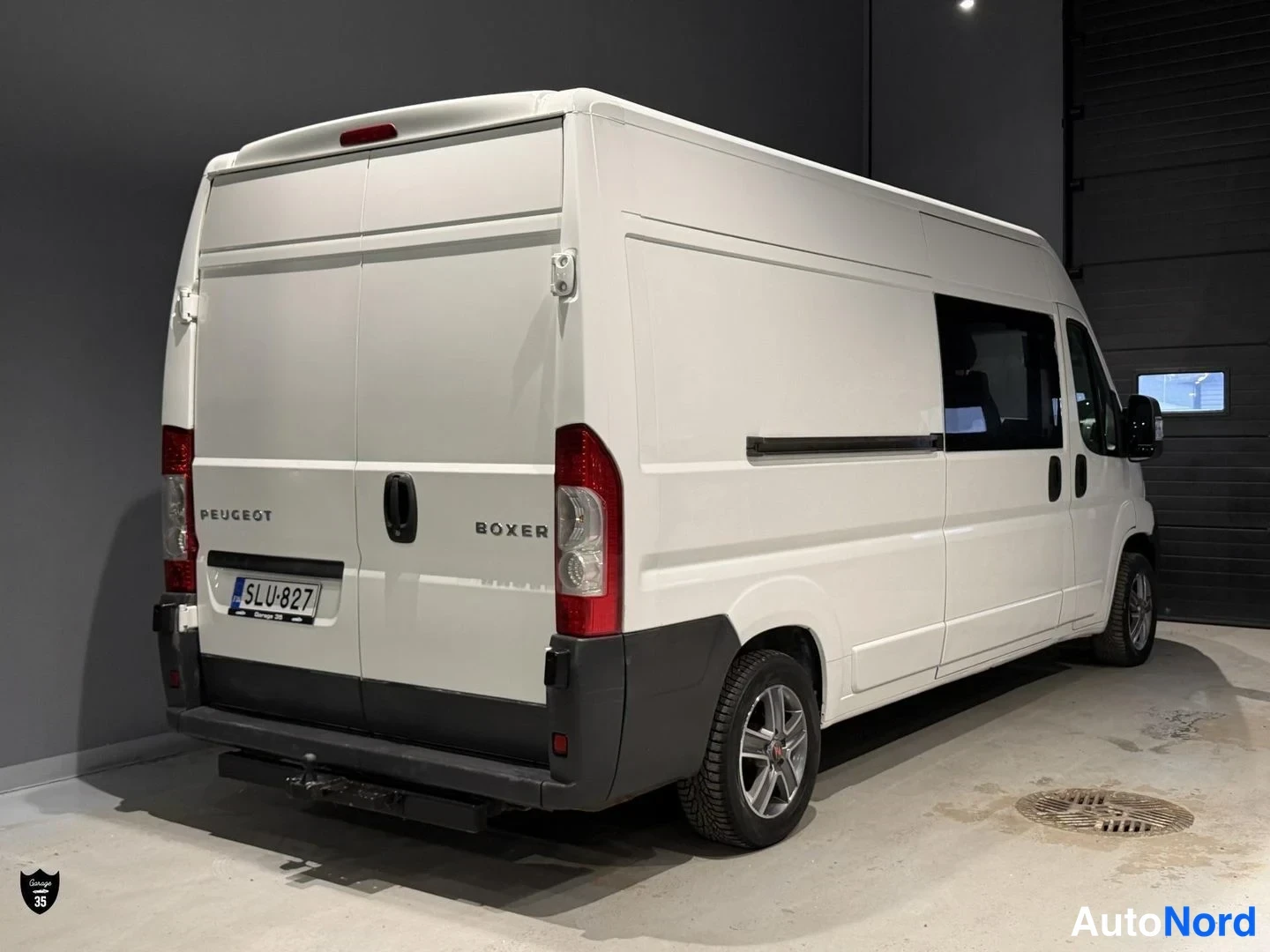 Valkoinen Peugeot Boxer 2011, takaviisto, kuva 5