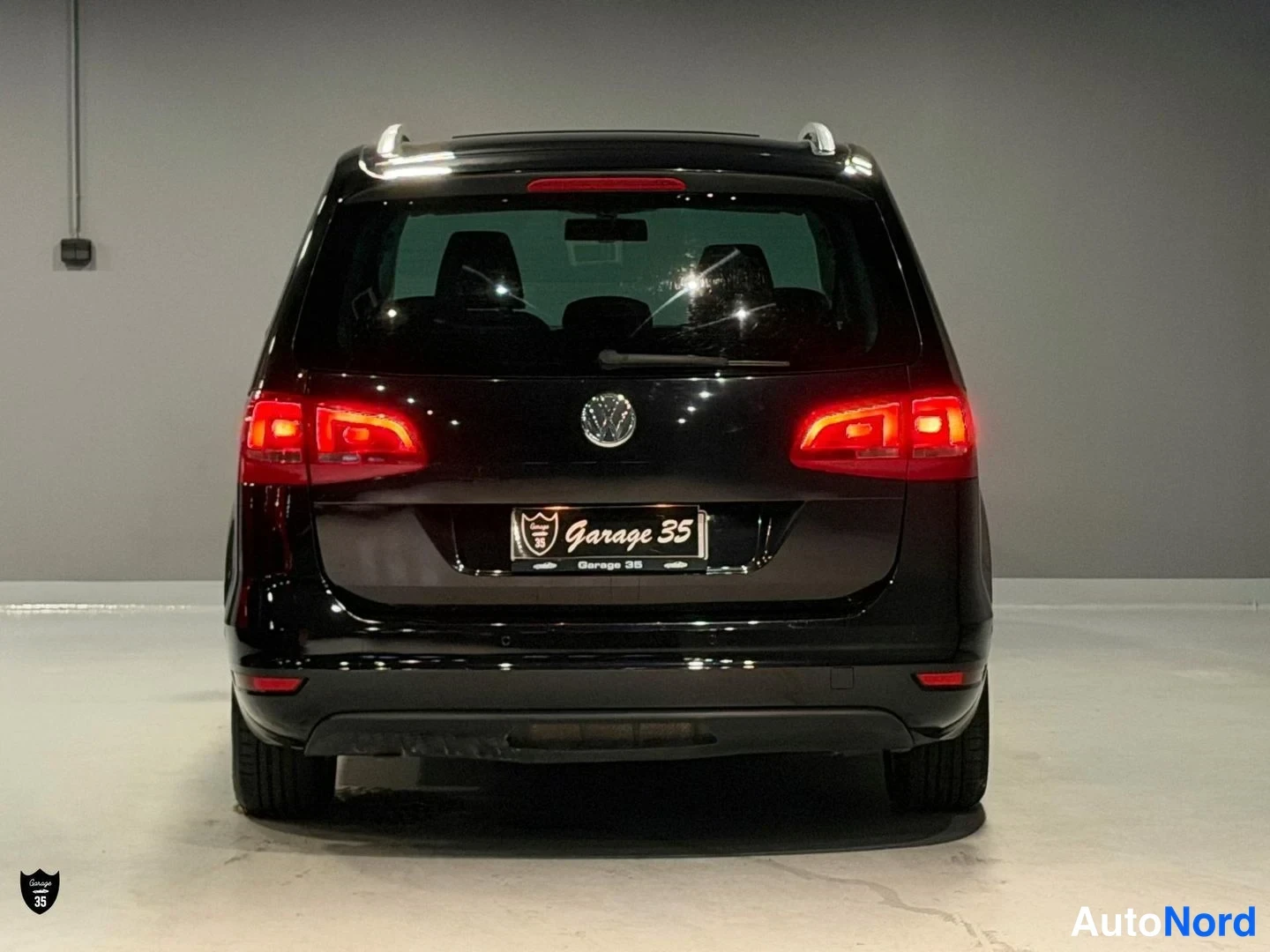 Sininen Volkswagen Sharan 2011, takaa, kuva 9