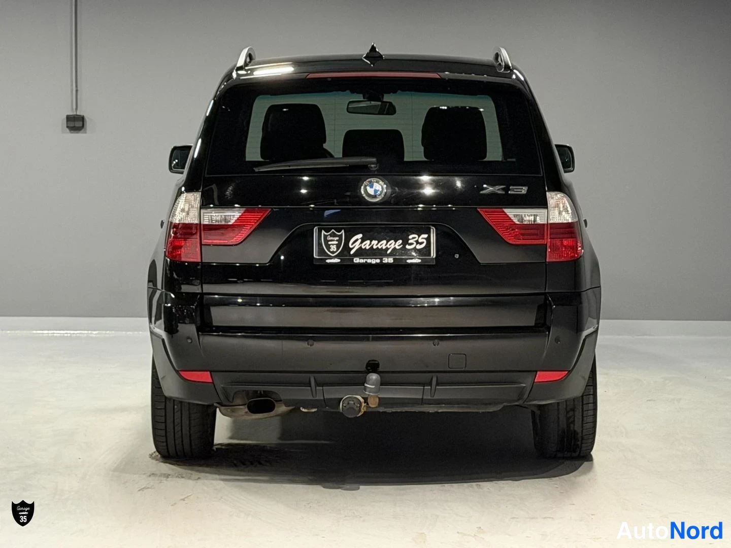 Musta BMW X3 xDrive20d 2008, takaa, kuva 10