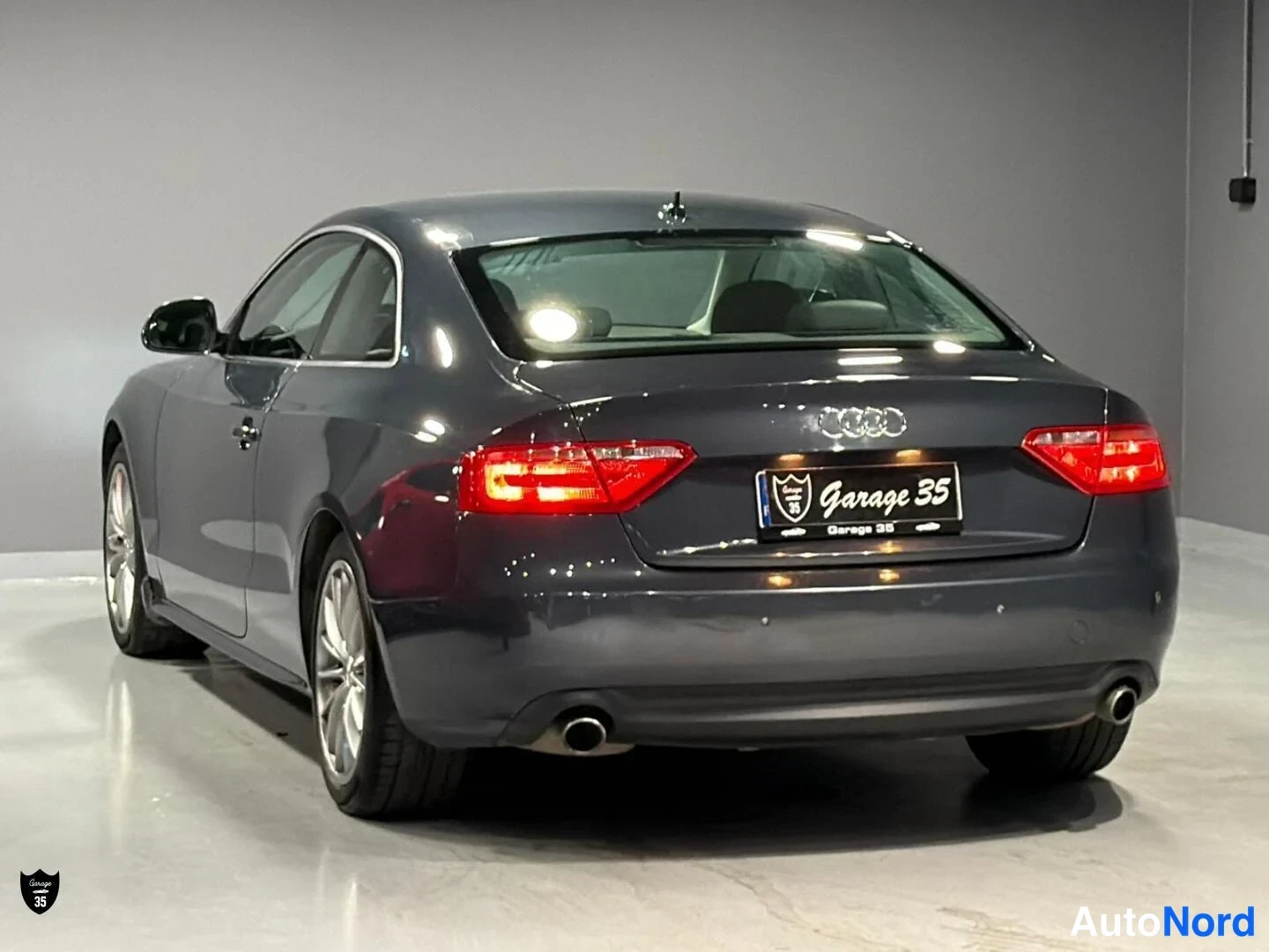 Harmaa Audi a5 Coupe 2008, takaviisto, kuva 6