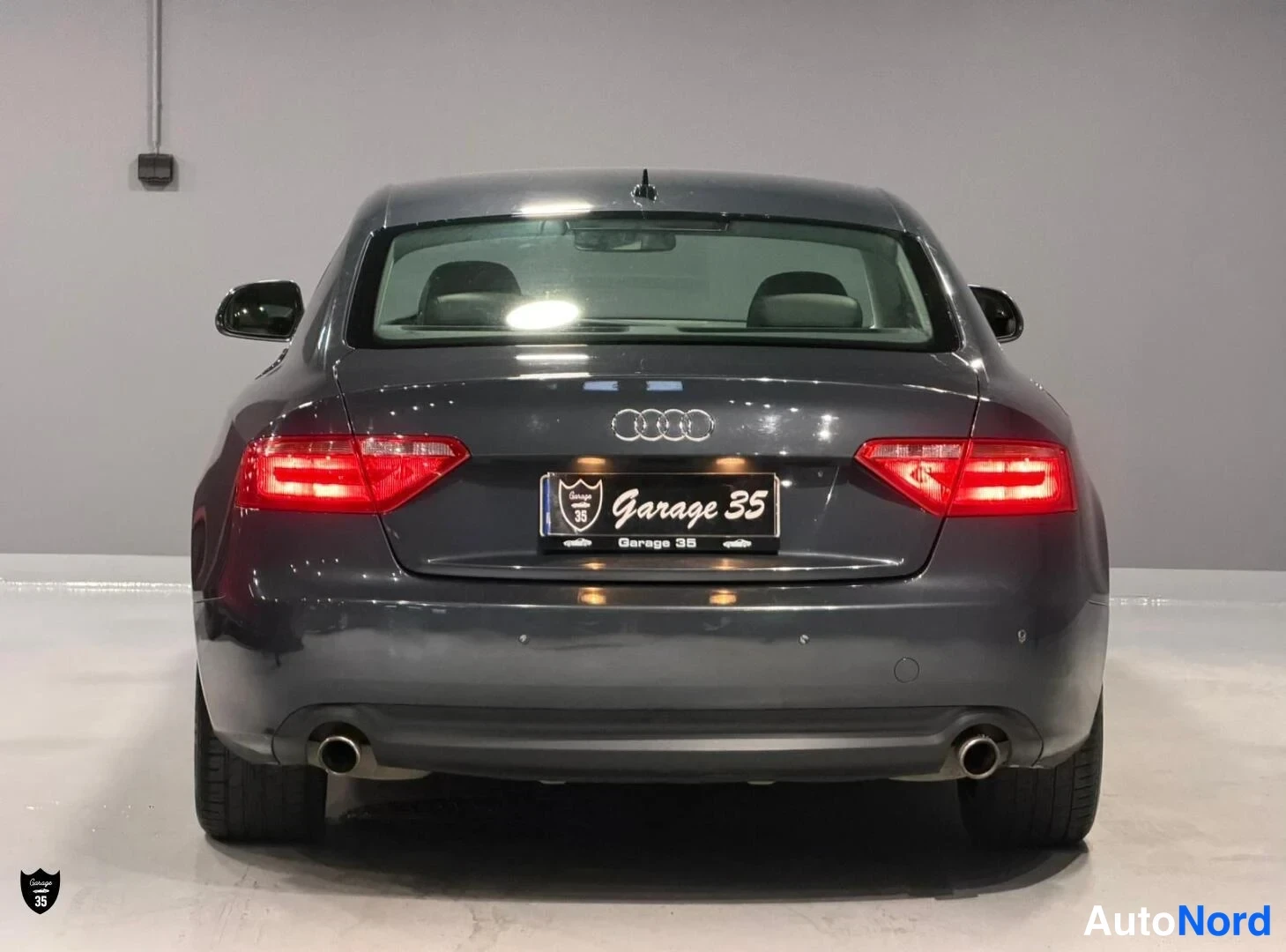 Harmaa Audi a5 Coupe 2008, takaa, kuva 8