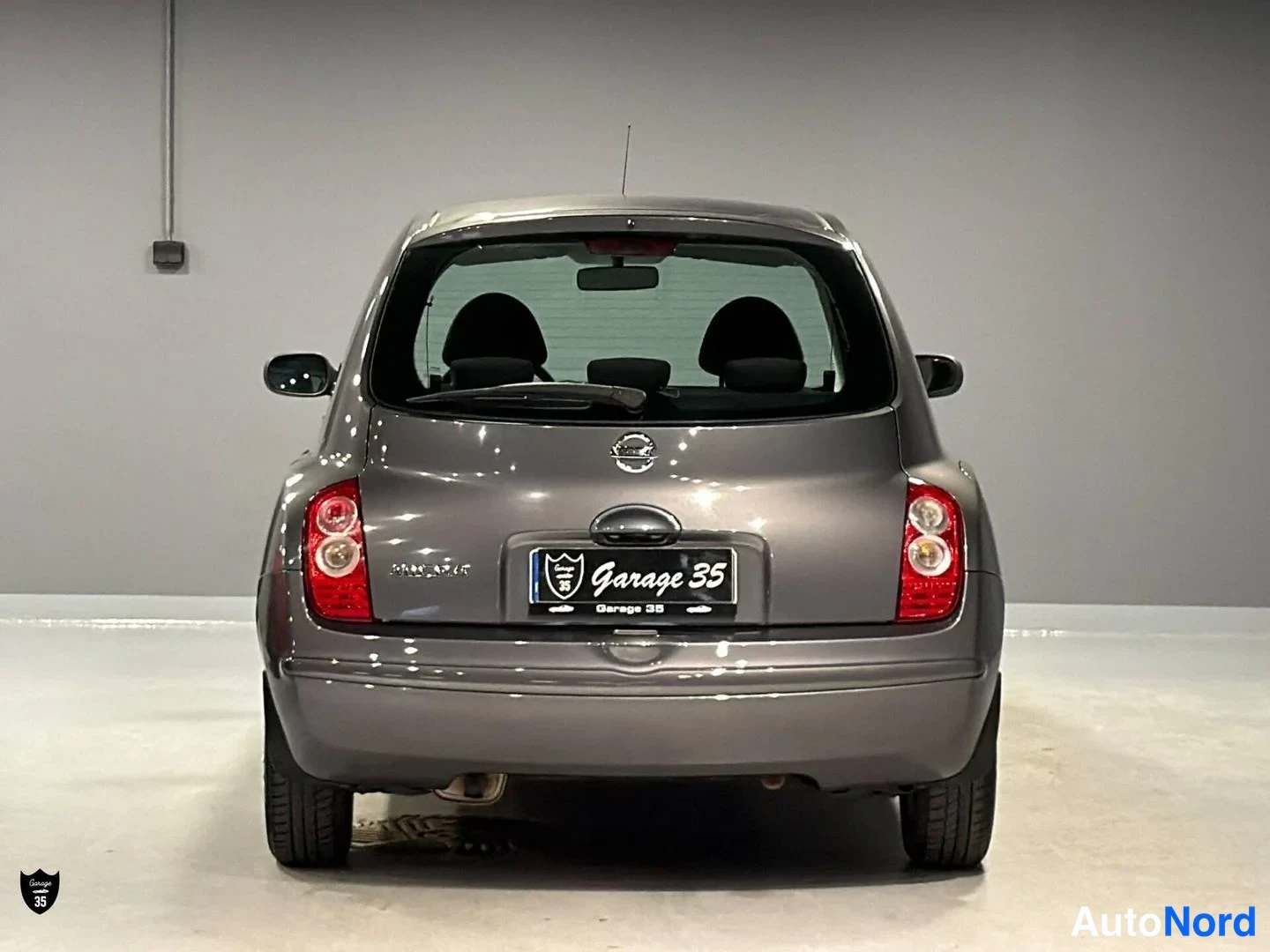 Harmaa Nissan Micra 2006, takaa, kuva 8
