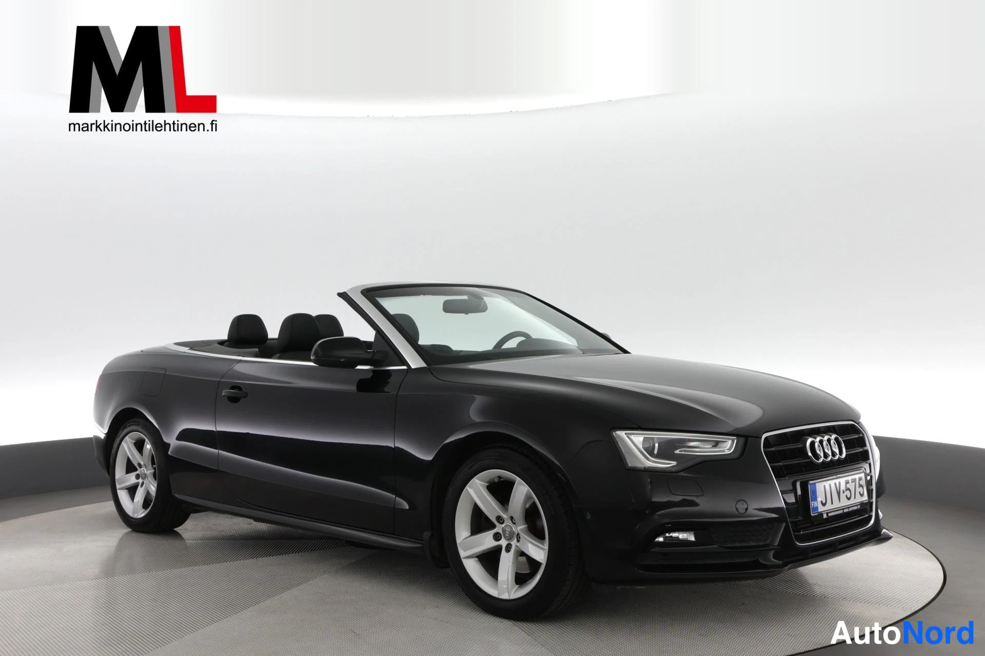 Musta Audi A5 2013, etuviisto, keula oikealle, kuva 3