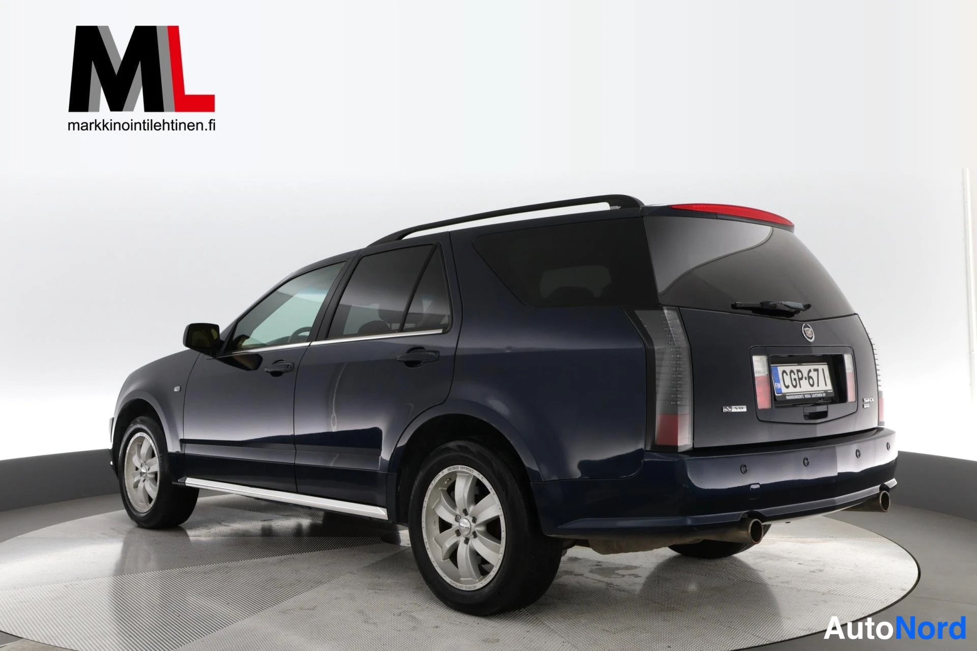 Sininen Cadillac SRX 2004, takaviisto, kuva 5