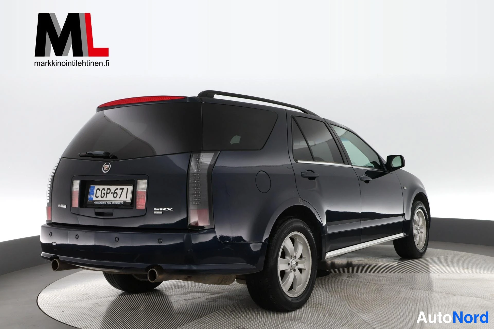 Sininen Cadillac SRX 2004, takaviisto, kuva 6
