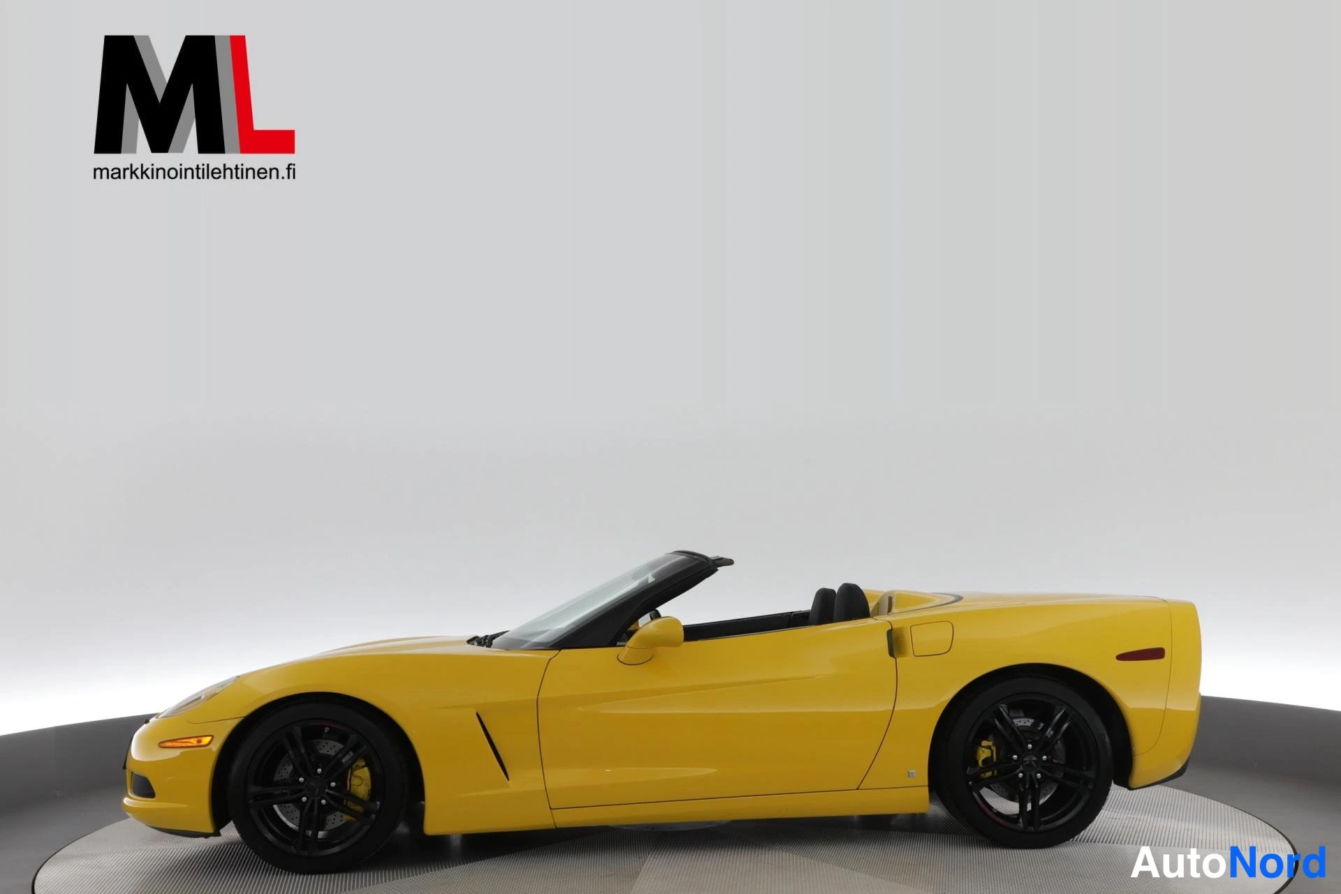 Keltainen Chevrolet Corvette 2007, sivulta, kuva 6