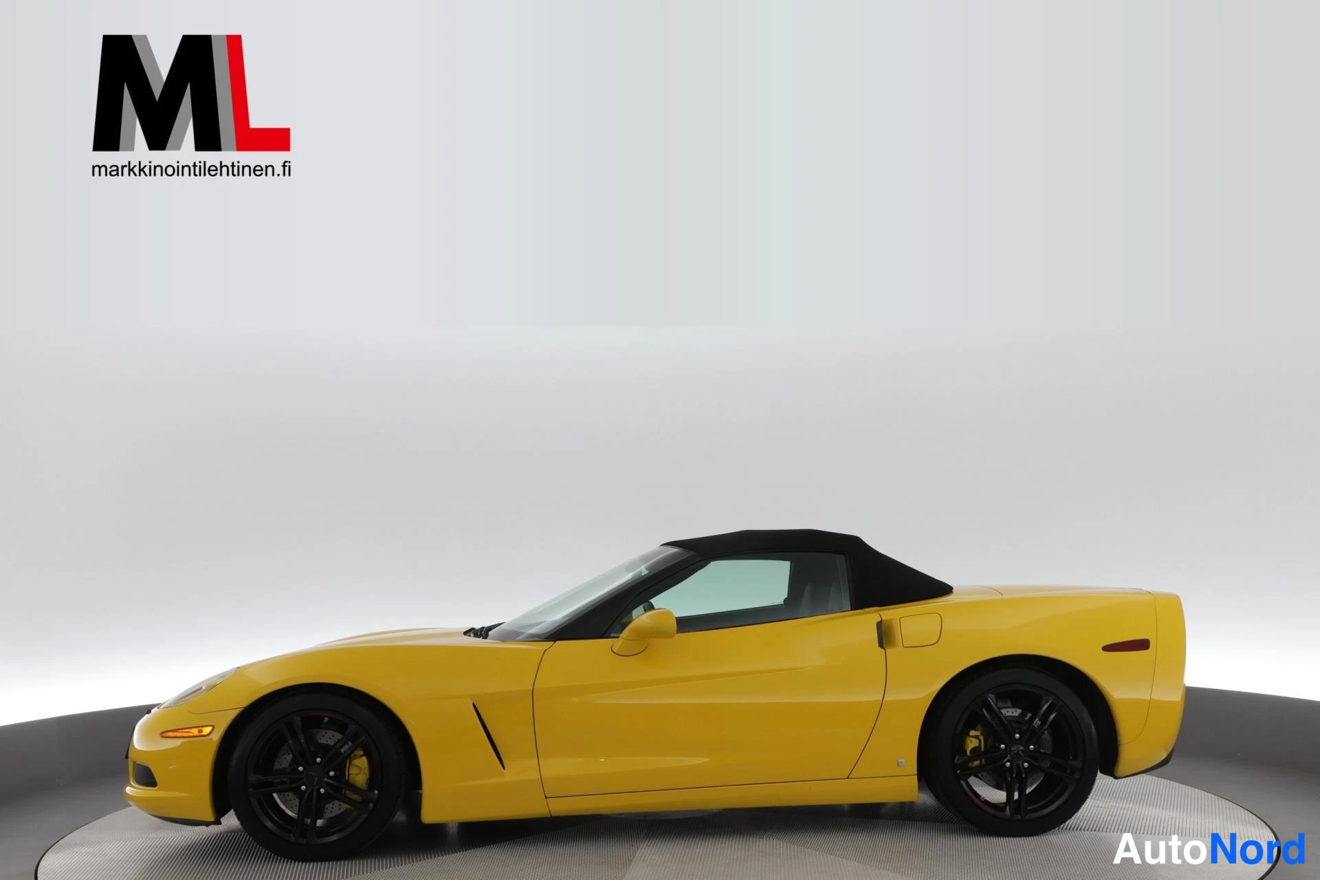 Keltainen Chevrolet Corvette 2007, sivulta, kuva 7