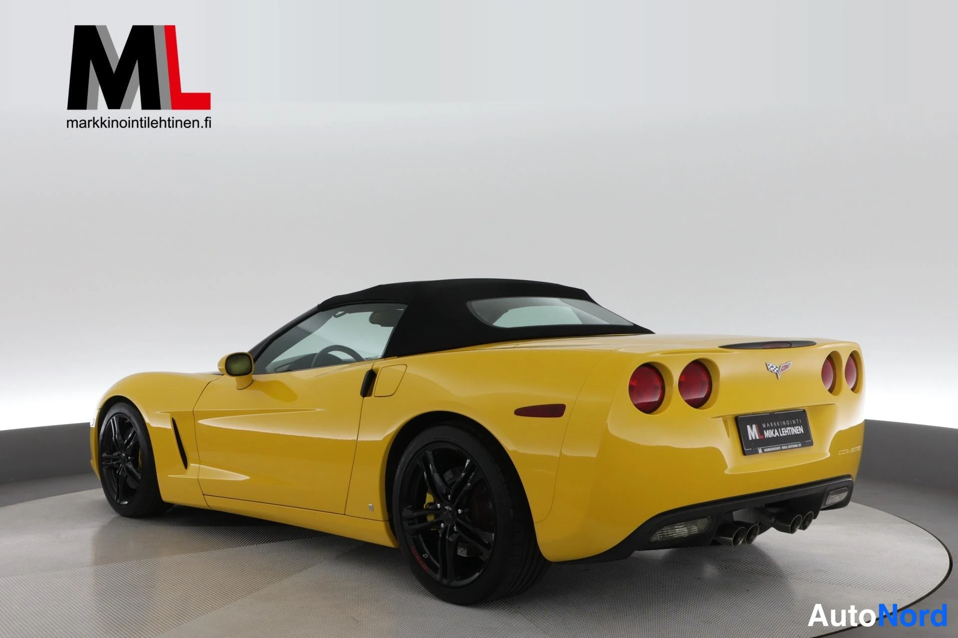 Keltainen Chevrolet Corvette 2007, takaviisto, kuva 12