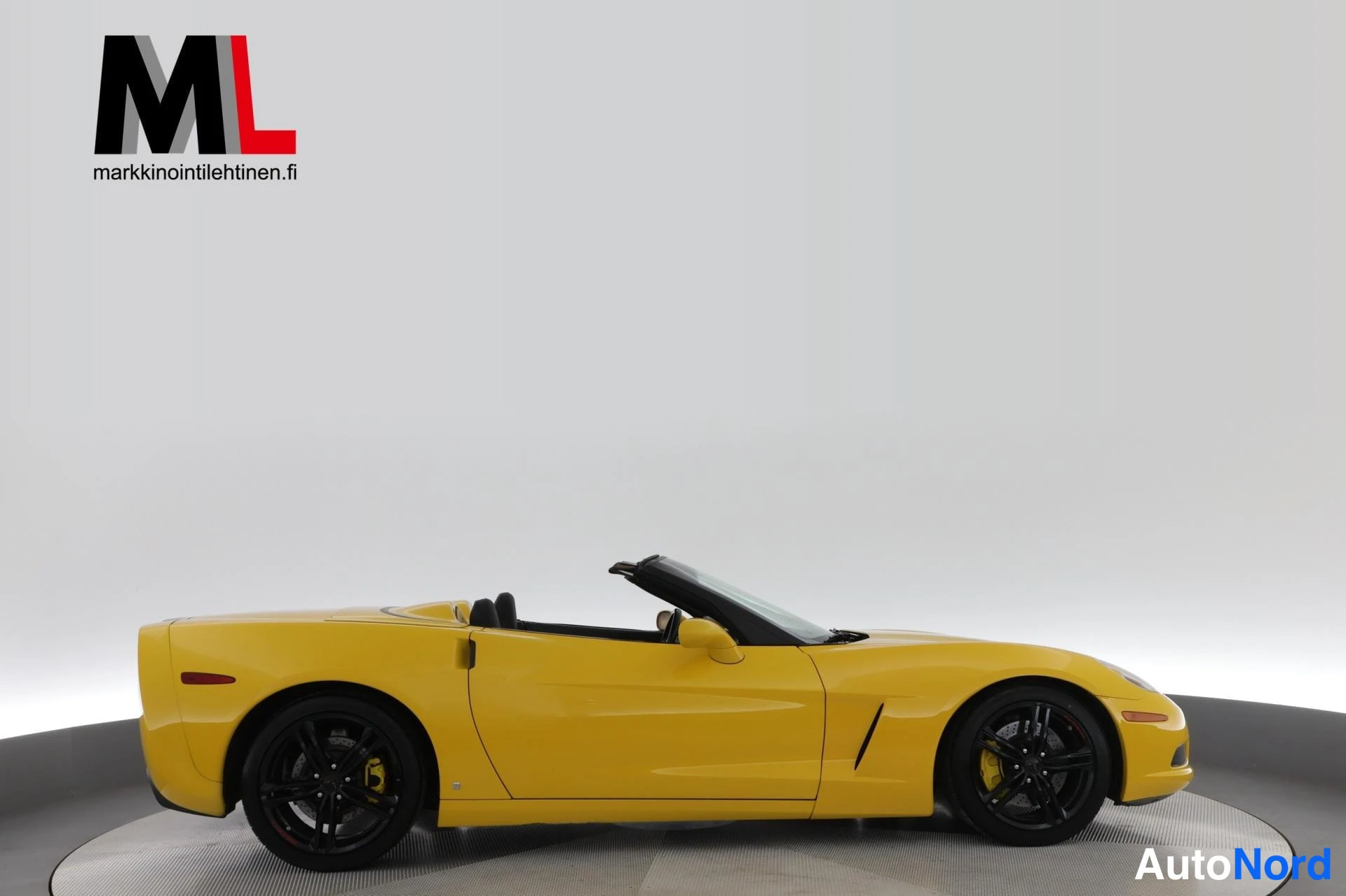 Keltainen Chevrolet Corvette 2007, sivulta, kuva 8