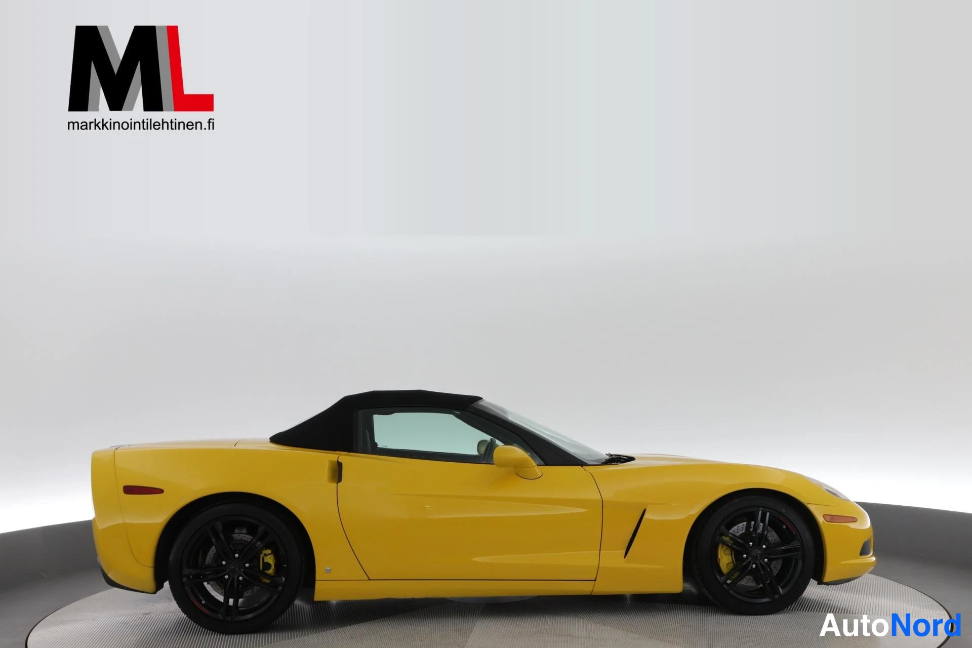 Keltainen Chevrolet Corvette 2007, sivulta, kuva 9