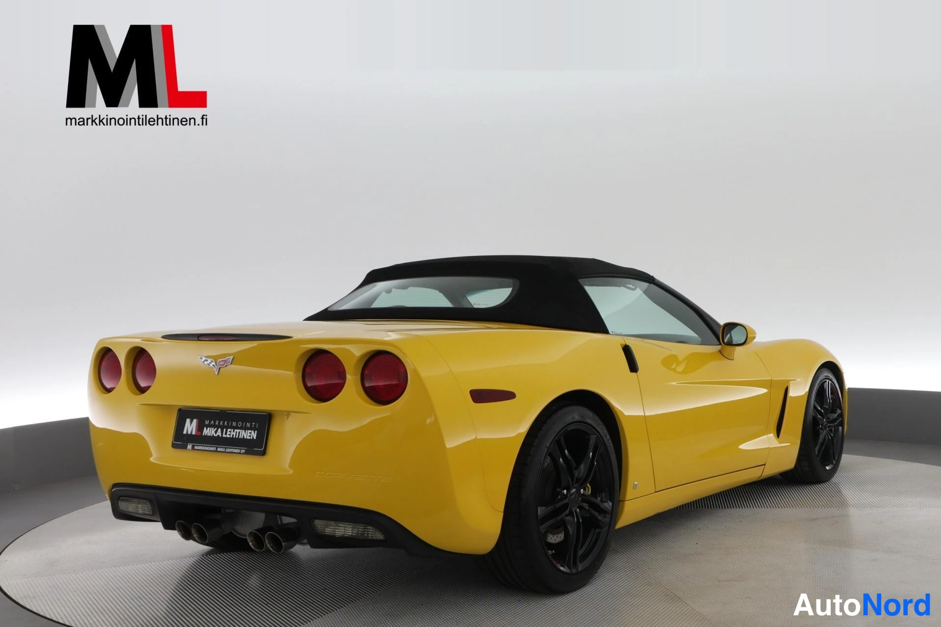 Keltainen Chevrolet Corvette 2007, takaviisto, kuva 13