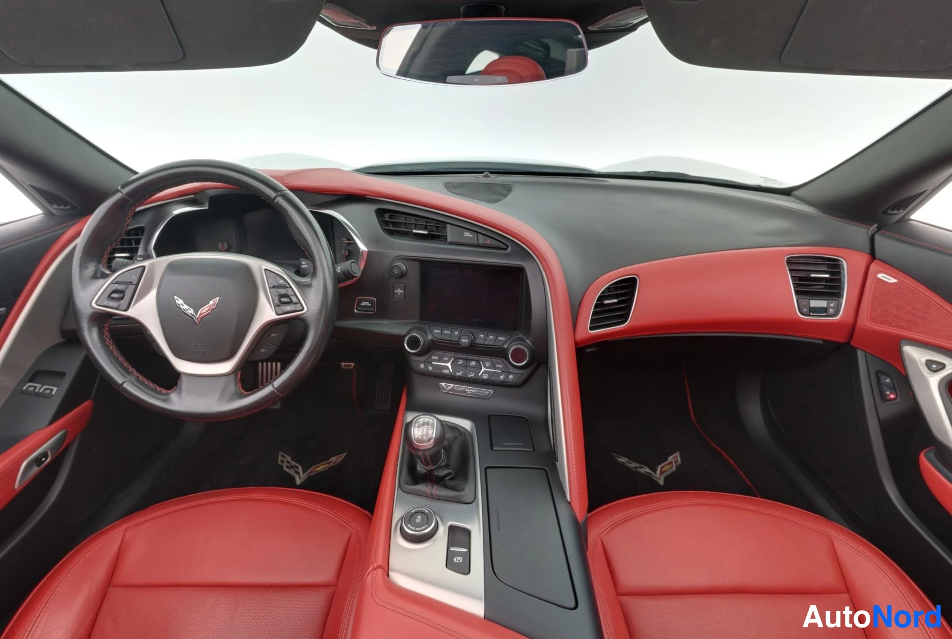 Valkoinen Chevrolet Corvette C7 2014, ohjaamo, kuva 14