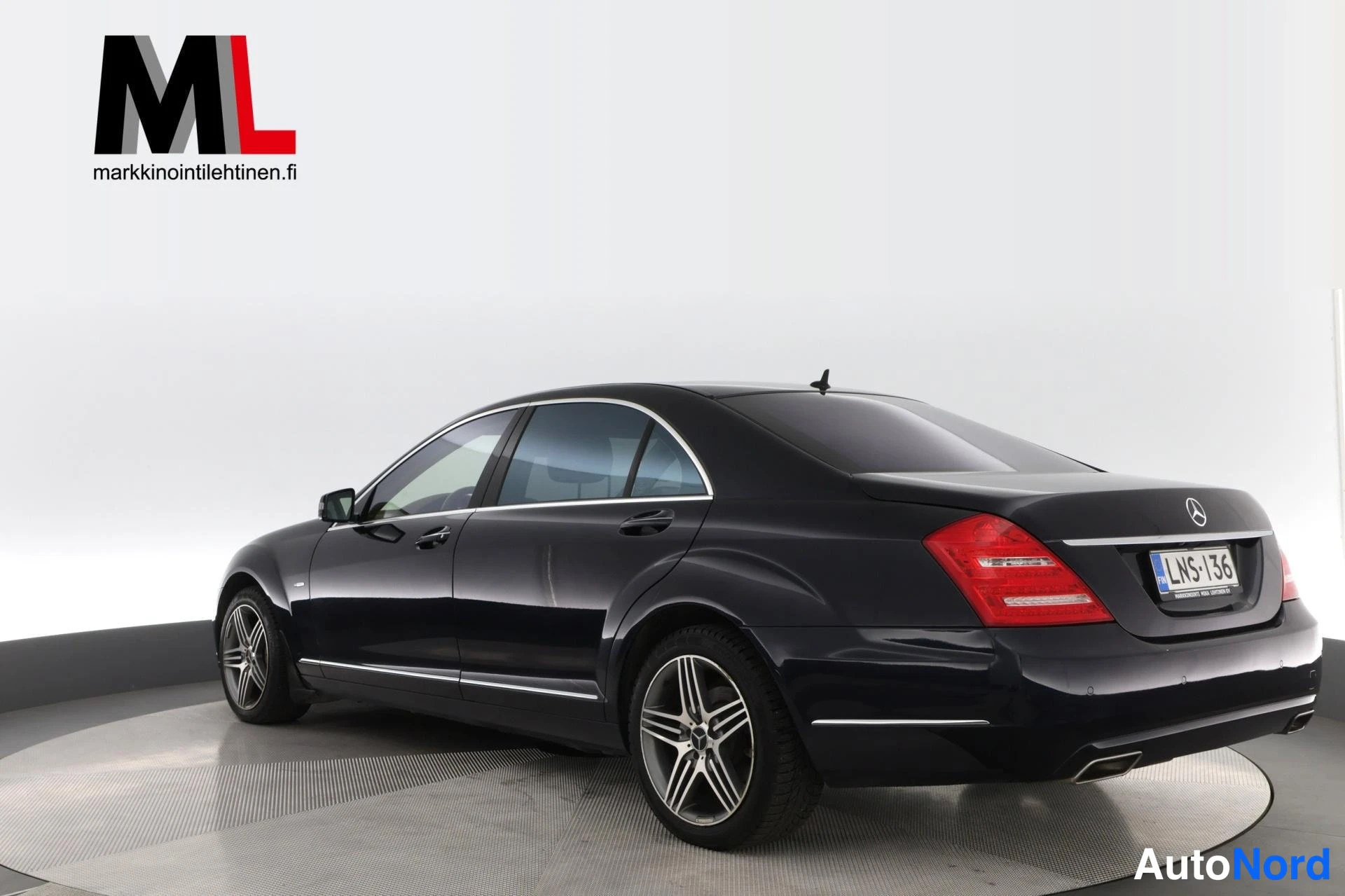 Sininen Mercedes-Benz S 350 BlueTEC 4MATIC 2011, takaviisto, kuva 7