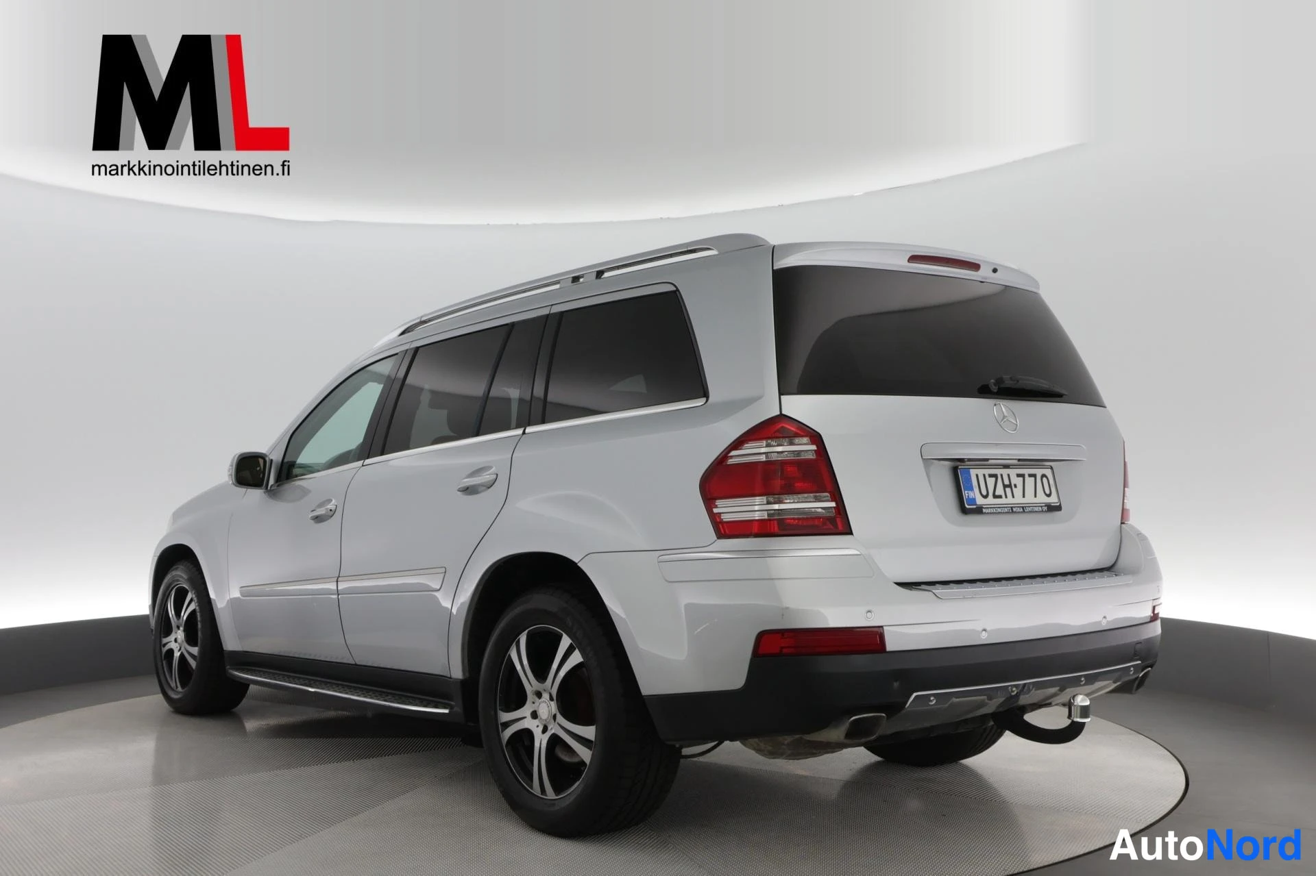 Harmaa Mercedes-Benz GL 420 CDI 4MATIC 2007, takaviisto, kuva 6