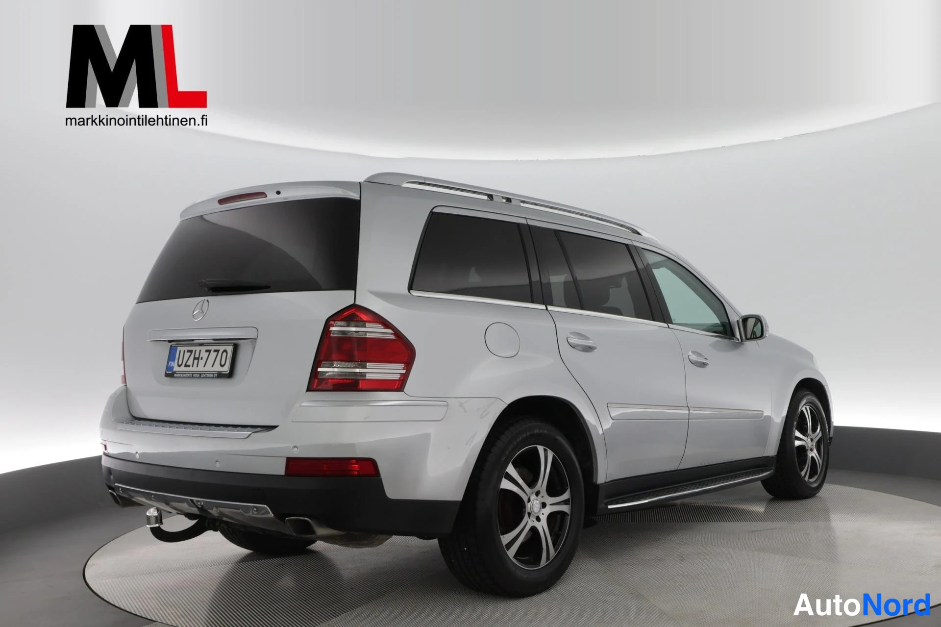 Harmaa Mercedes-Benz GL 420 CDI 4MATIC 2007, takaviisto, kuva 7