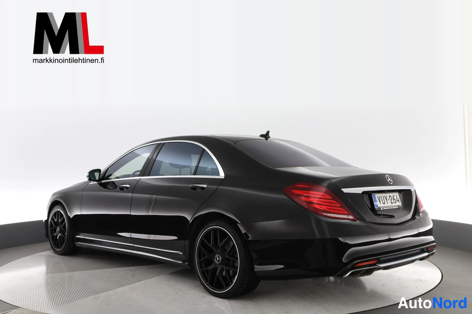 Musta Mercedes-Benz S 350 BlueTEC 2014, takaviisto, kuva 5