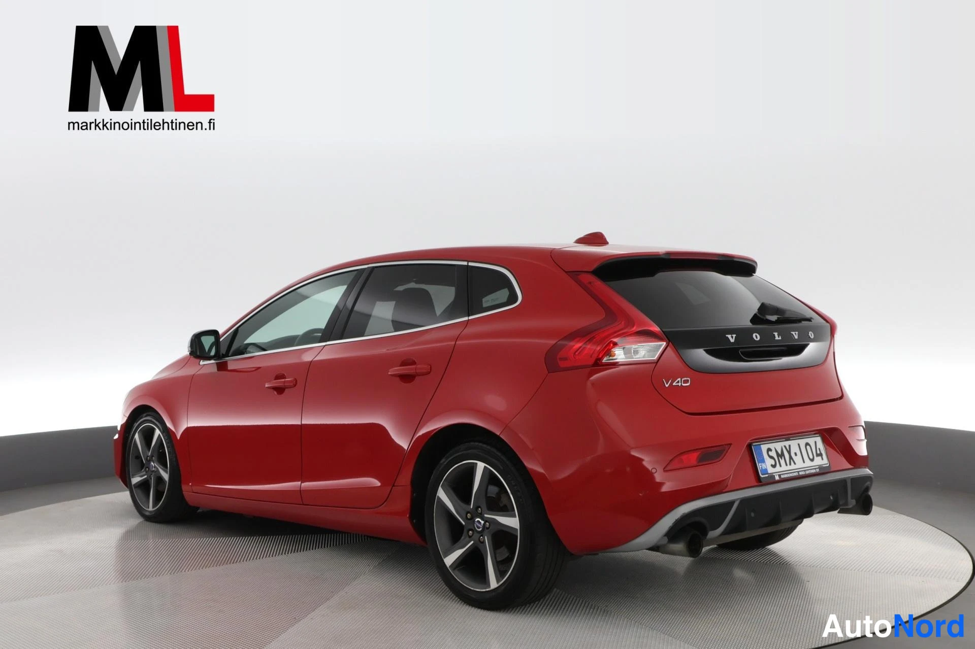Punainen Volvo V40 2014, takaviisto, kuva 6